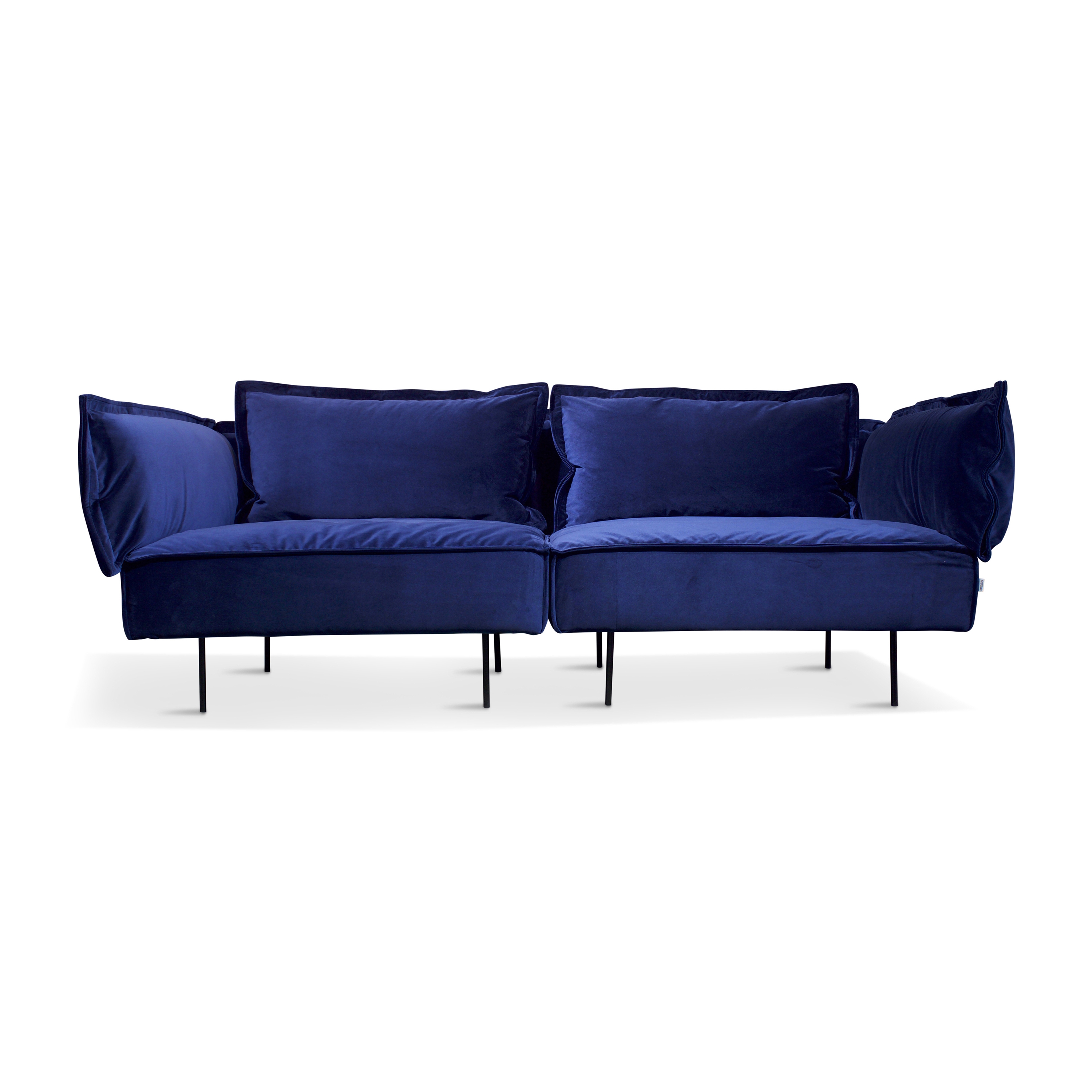 2-Seat Sofa - royal blue