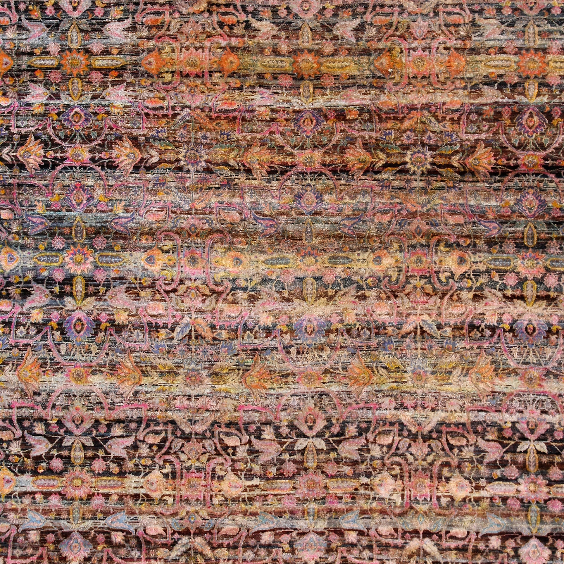 Afficher le produit Kundan Pure Silk Classical Persian Flower Field du fabricant Zollanvari