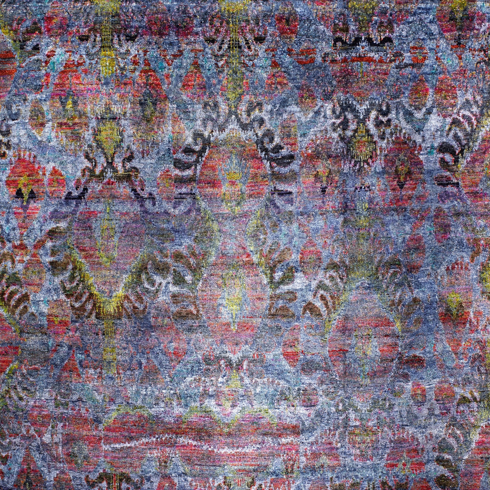 Afficher le produit Kundan Pure Silk Ikat du fabricant Zollanvari