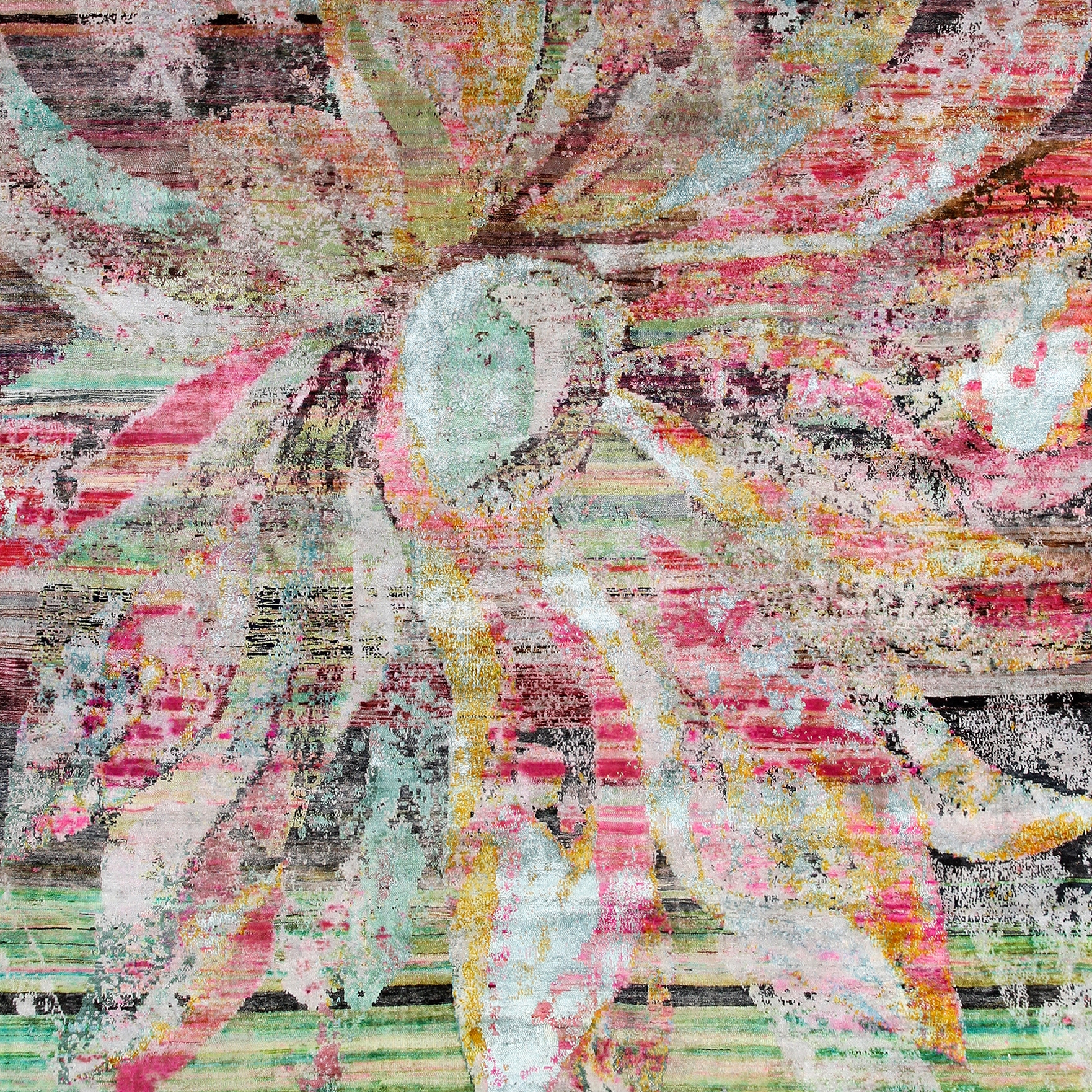 Afficher le produit Kundan Pure Silk Passion Flower du fabricant Zollanvari