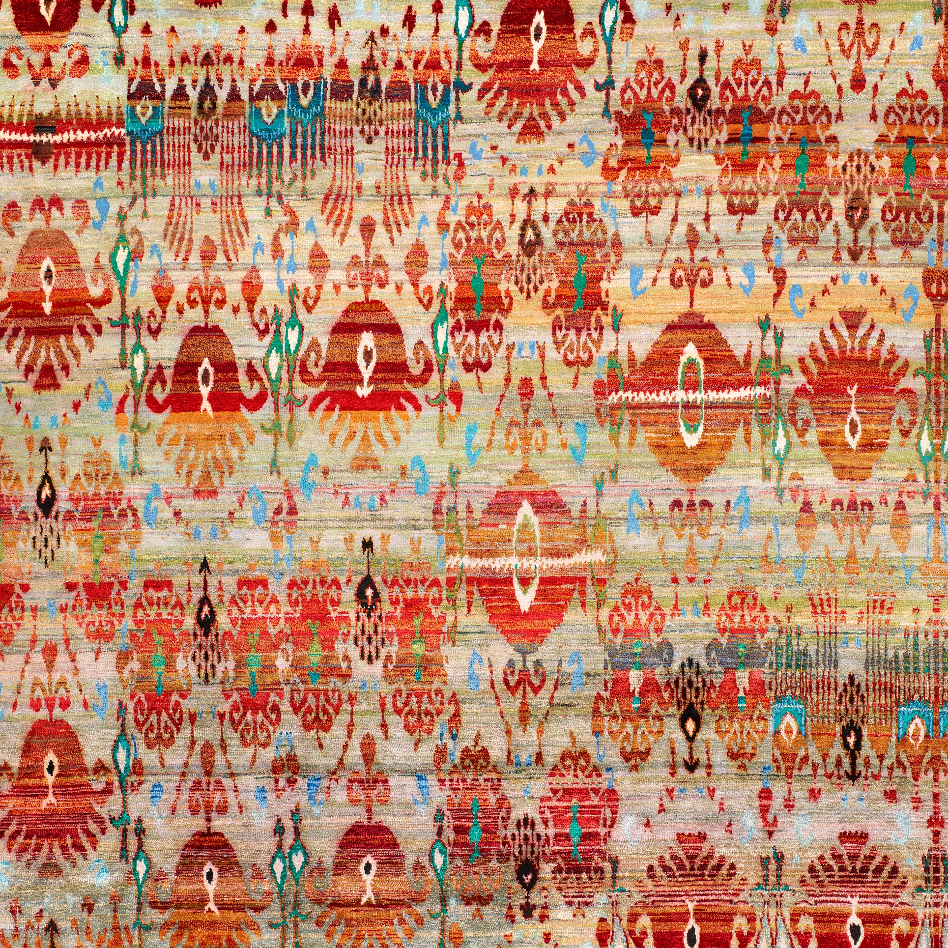 Afficher le produit Kundan Diffusion Koti Silk Ikat du fabricant Zollanvari