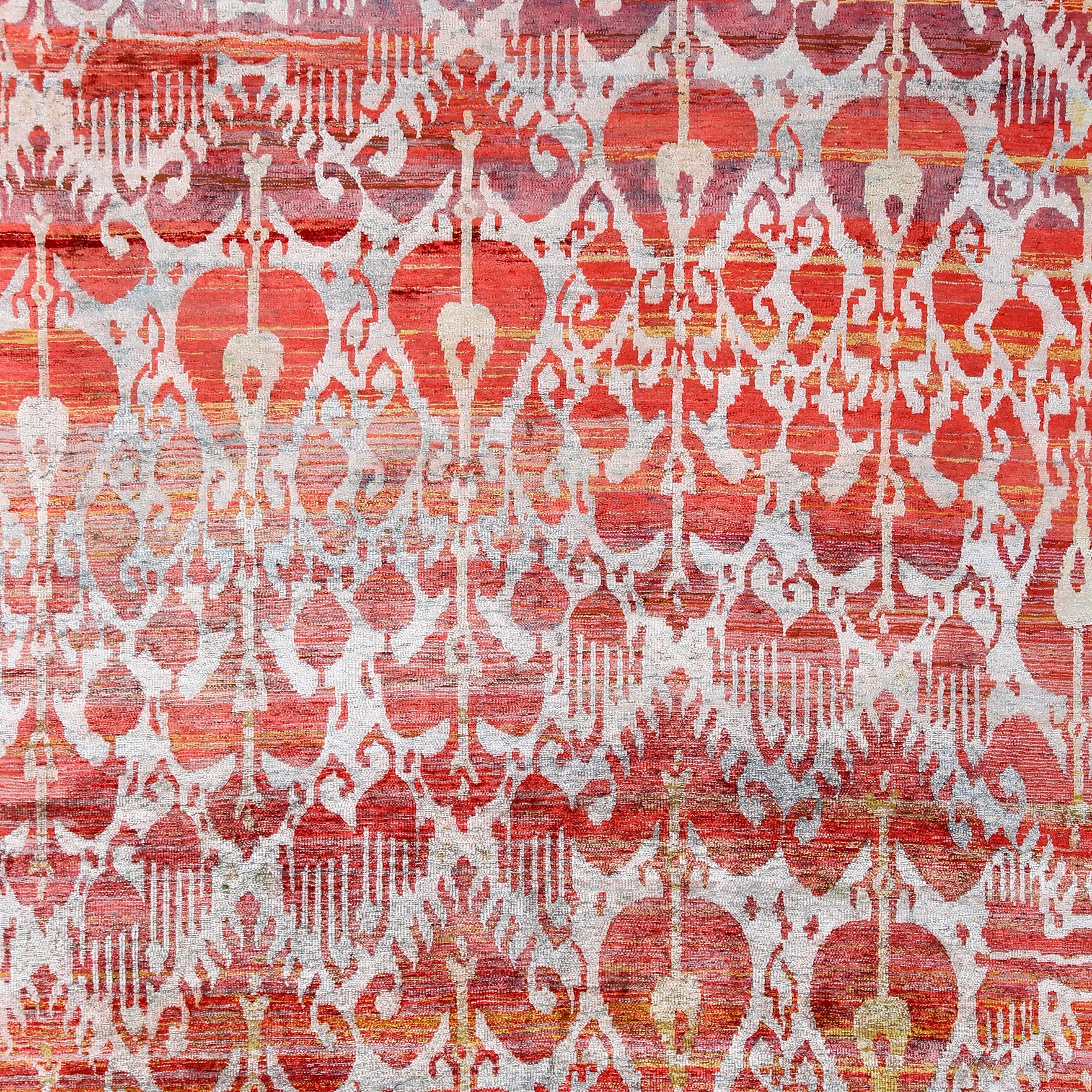 Afficher le produit Kundan Diffusion Koti Silk Ikat 8 Red du fabricant Zollanvari