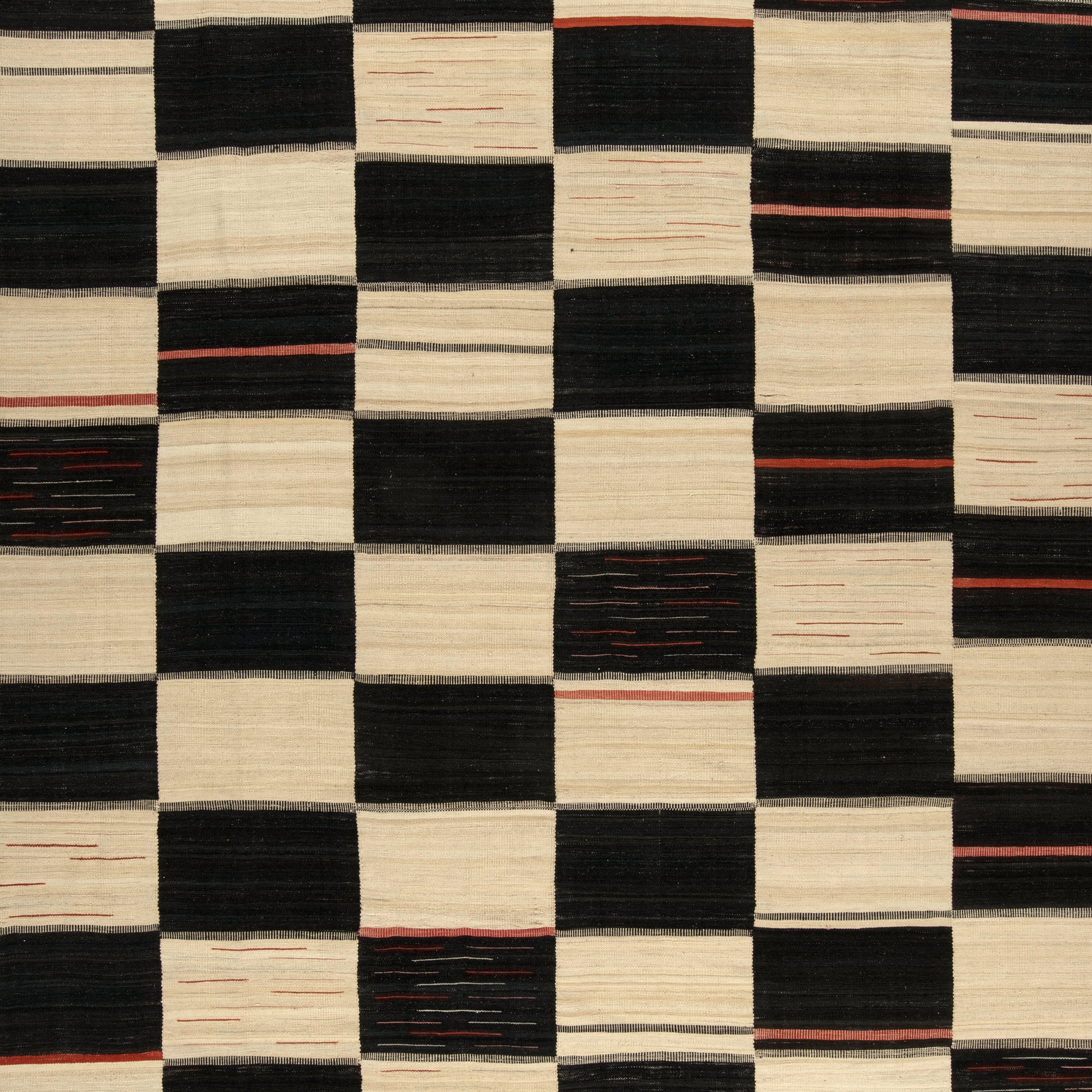 Afficher le produit Flatweaves Minimalist Ceckerboard Baneh Kilim du fabricant Zollanvari