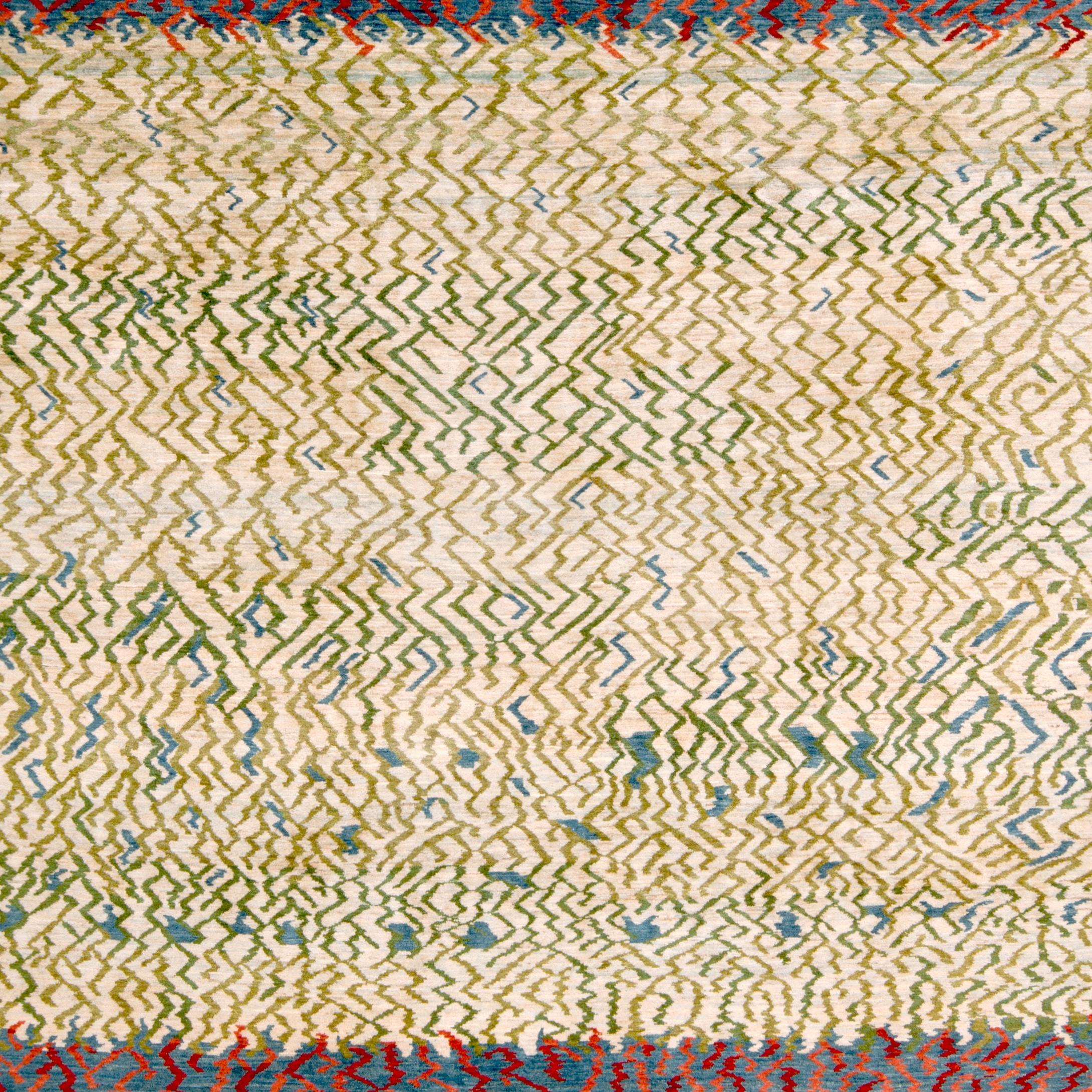 Display product Gabbehs Abstract & Plain Water Meadow White from manufacturer Zollanvari