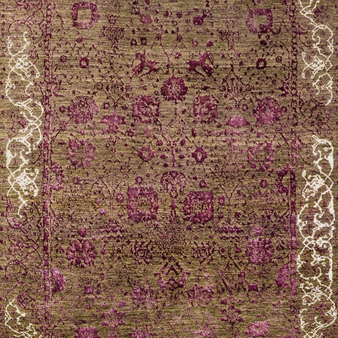 Mostrar el producto Designer Isfahan Jeziorak in Silver, Violet & White del fabricante Zollanvari