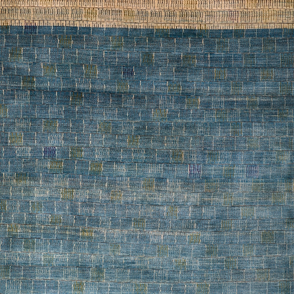 Afficher le produit Gabbehs Abstract & Plain Tiles in Blue and Grey du fabricant Zollanvari