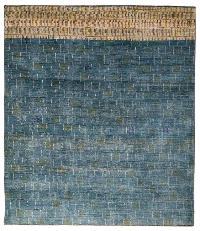 Zollanvari - Gabbehs Abstract & Plain Tiles in Blue and Grey