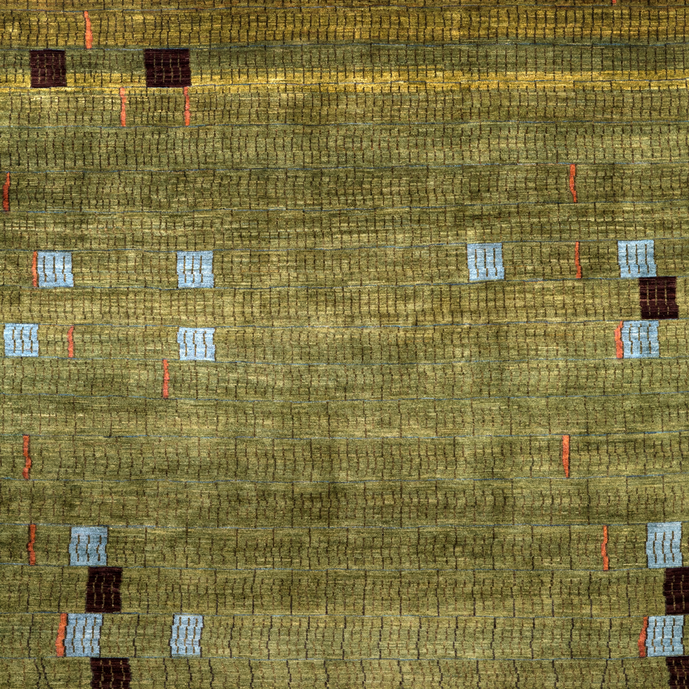 Mostra il prodotto Gabbehs Abstract & Plain Tiles in Green and Blue del produttore Zollanvari
