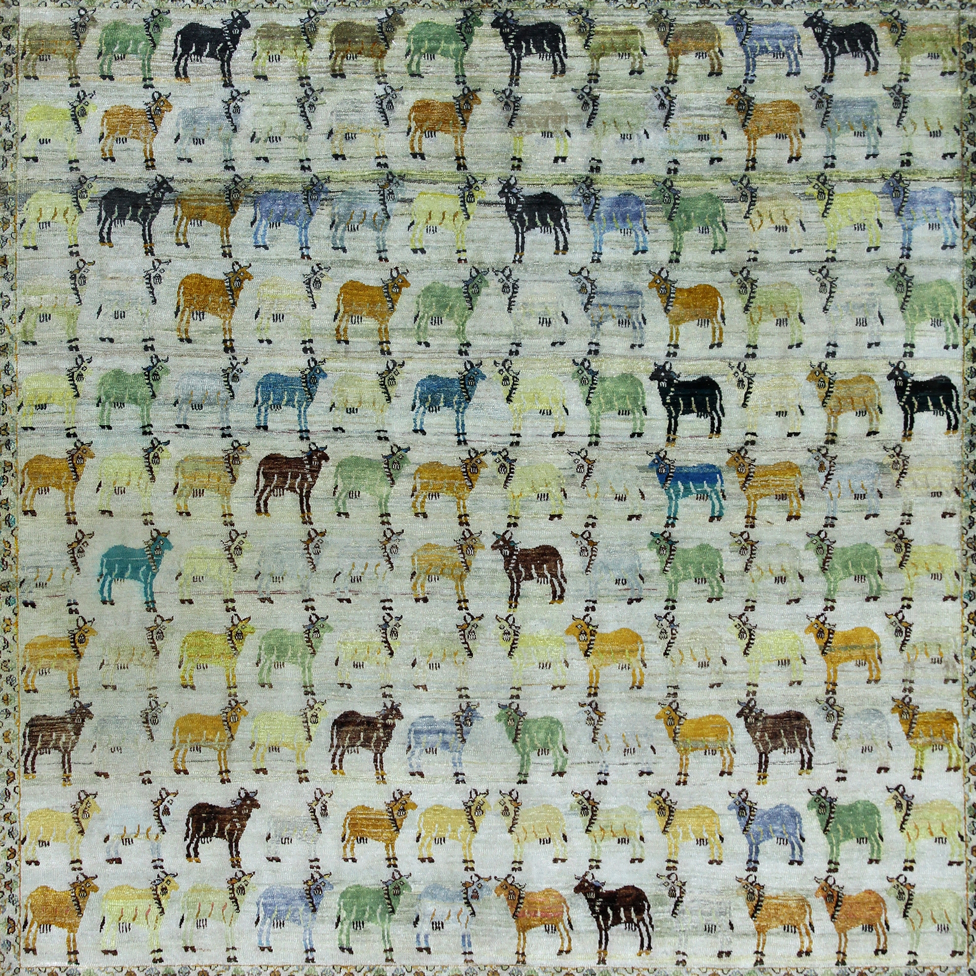 Mostrar el producto Kundan Diffusion Koti Silk Holy Cows del fabricante Zollanvari