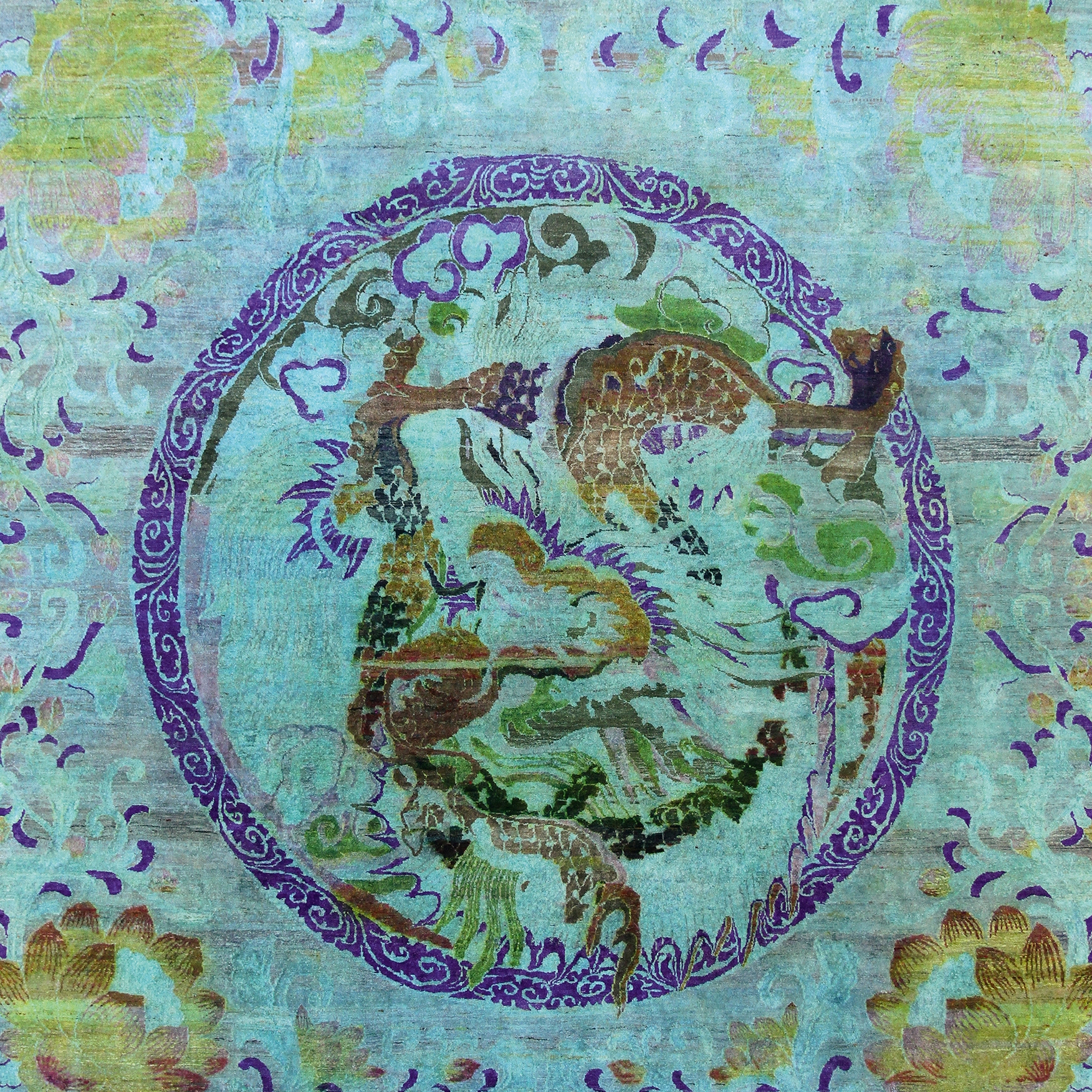 Display product Kundan Pure Silk Dancing Dragon 3 from manufacturer Zollanvari
