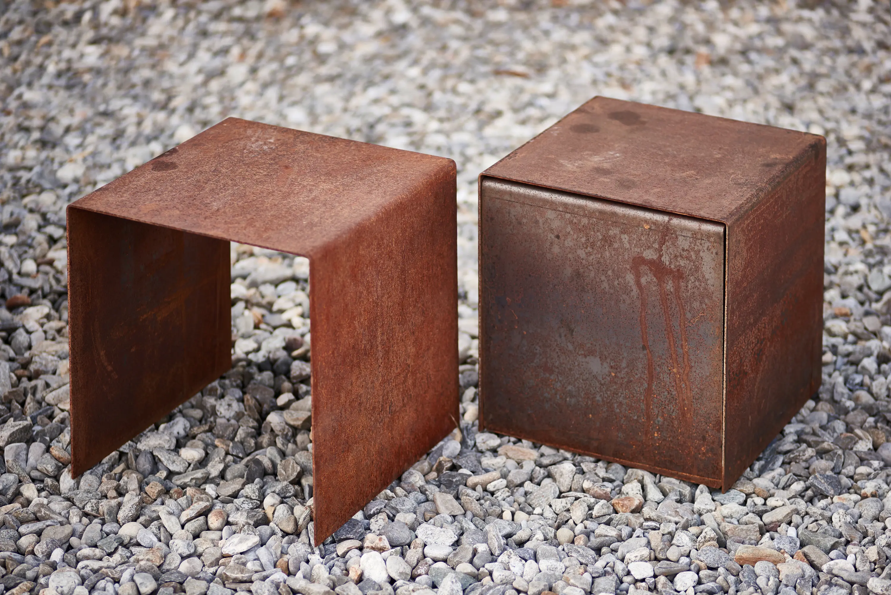 Feuerring - Stahl-Kubus
