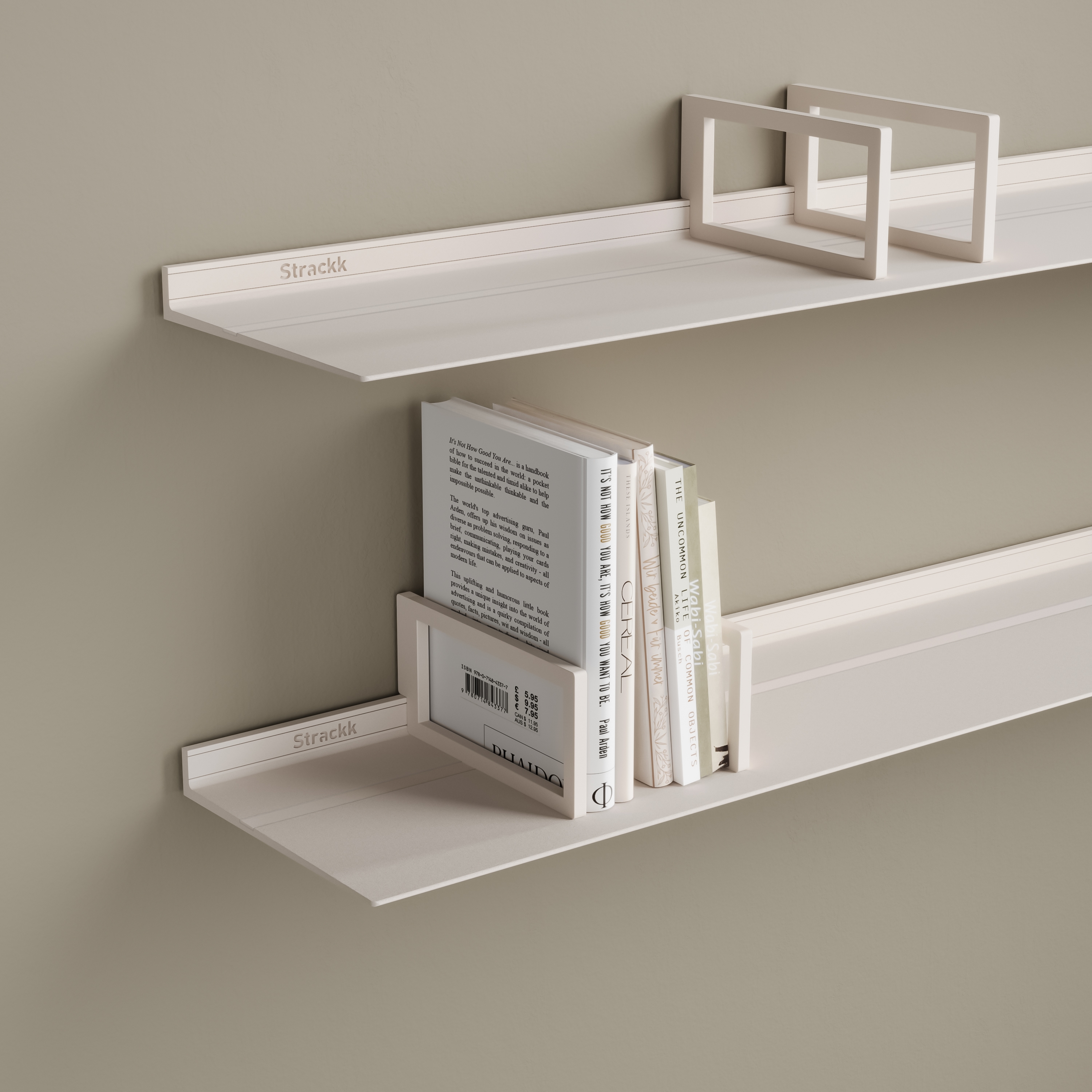 Mostra il prodotto Bookend for 22cm deep shelf | Off-white RAL9010 del produttore Strackk