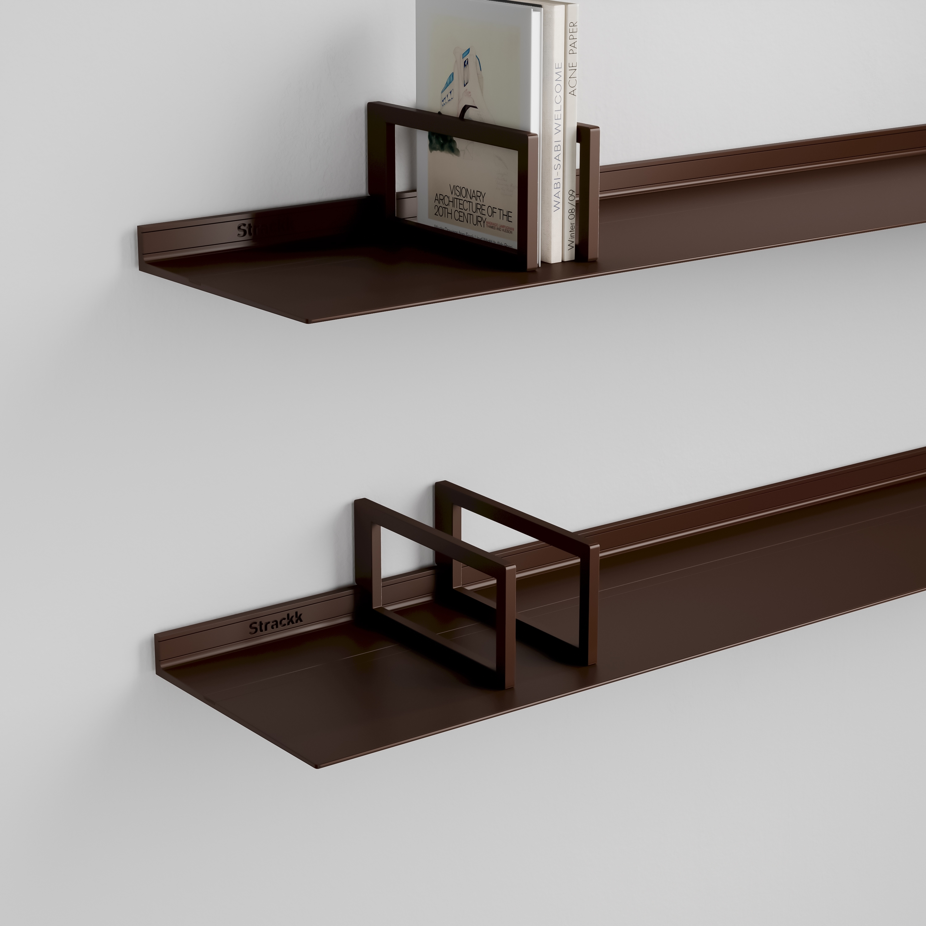 Bookend for 29cm deep shelf | Bronze