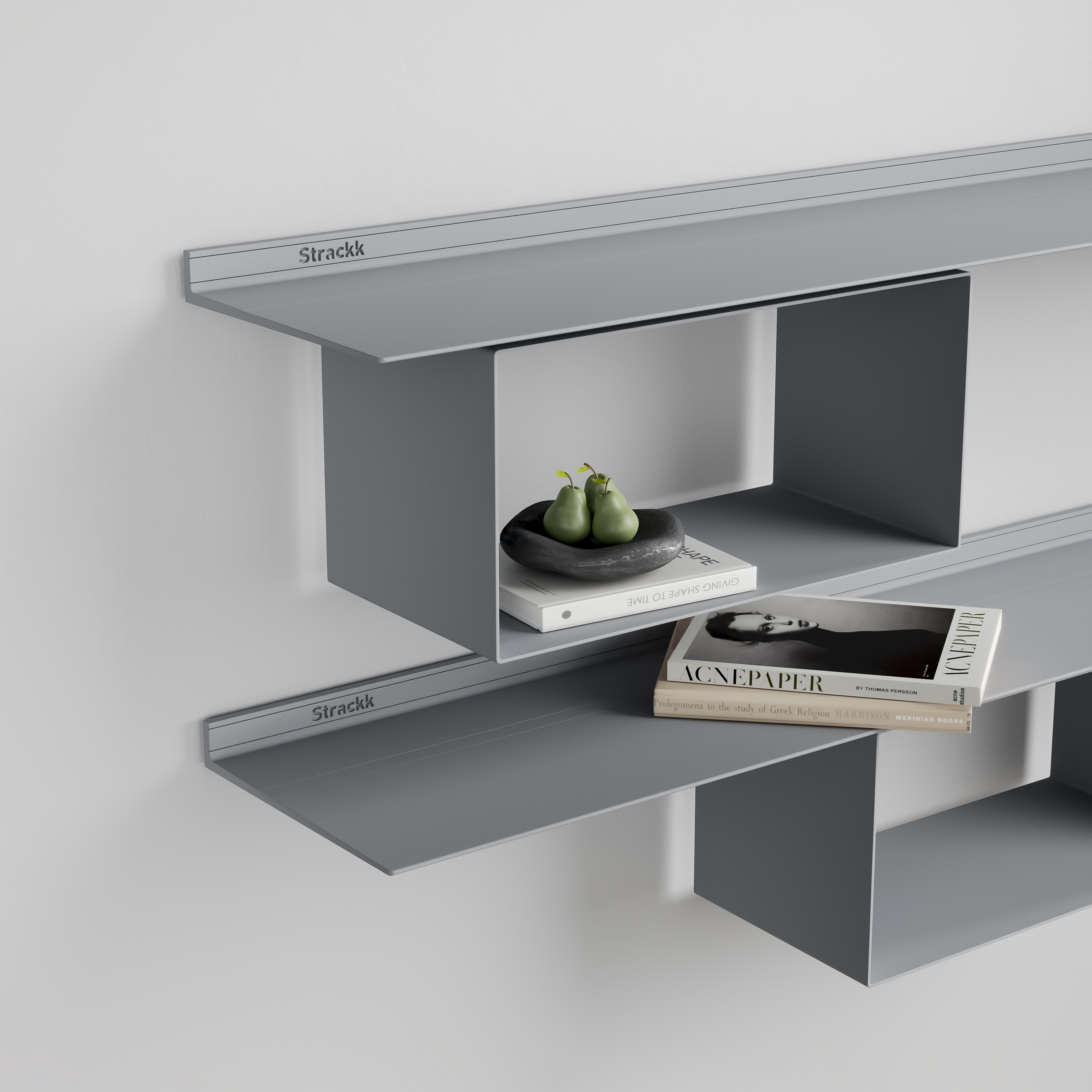 Cabinet Rectangle for 22cm deep shelf | Silvergrey RAL9006