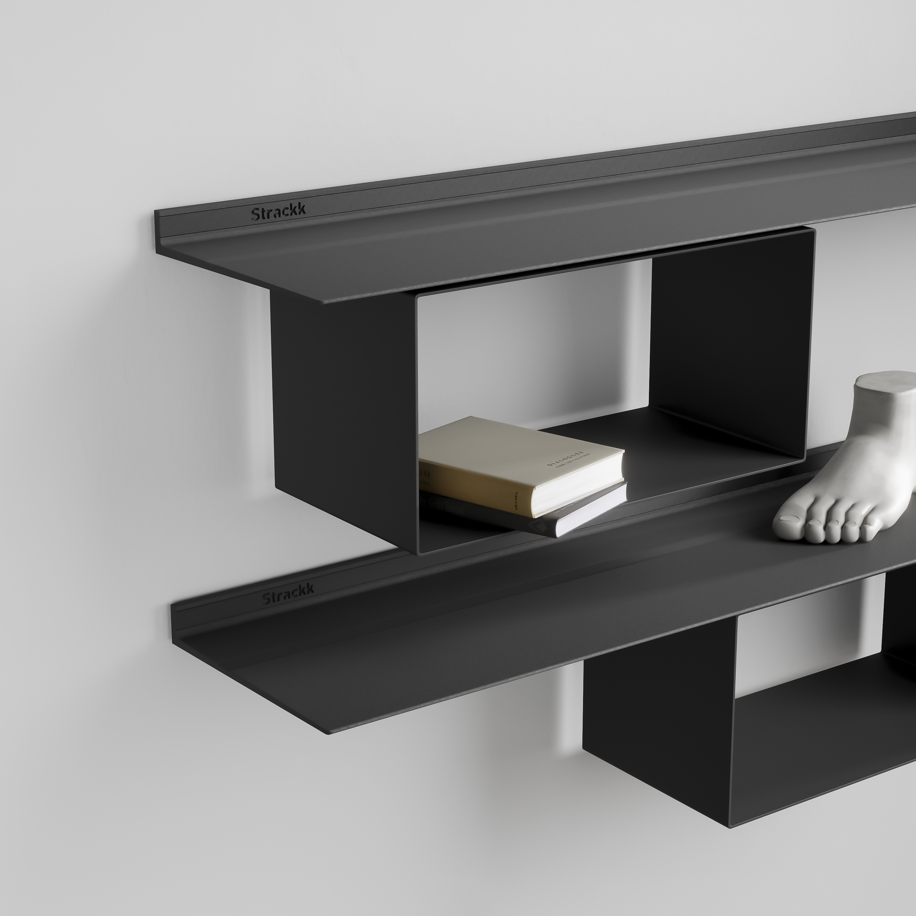Cabinet Rectangle for 29.5cm deep shelf | Anthracite RAL7021