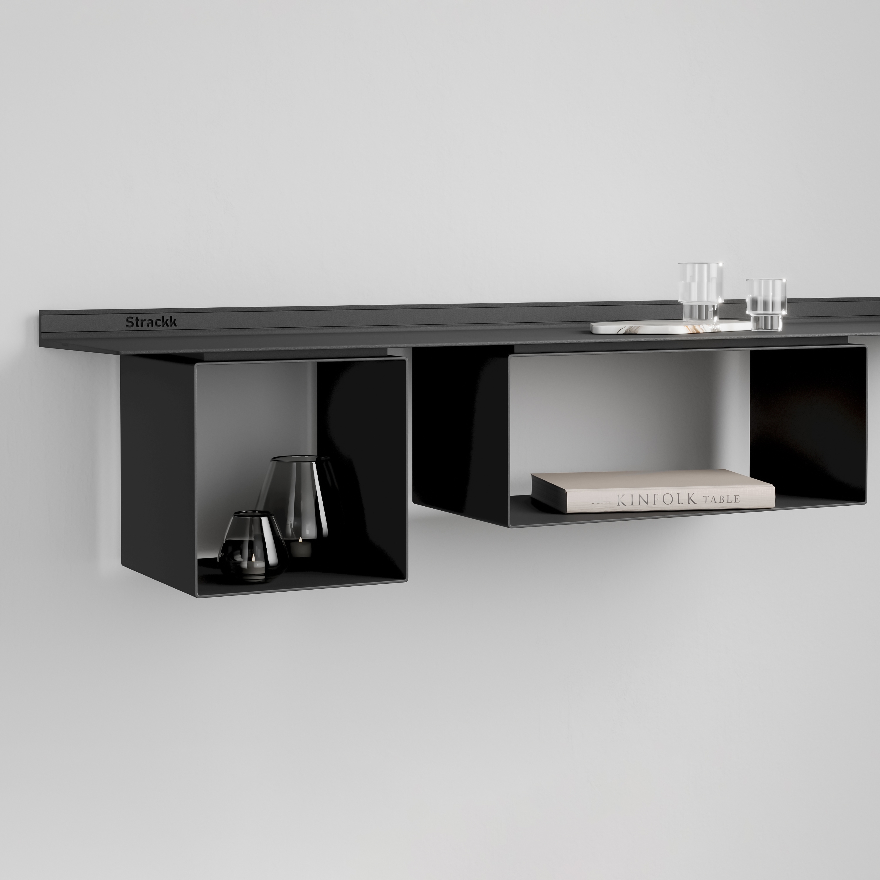 Cabinet Square for 22cm deep shelf | Anthracite RAL7021