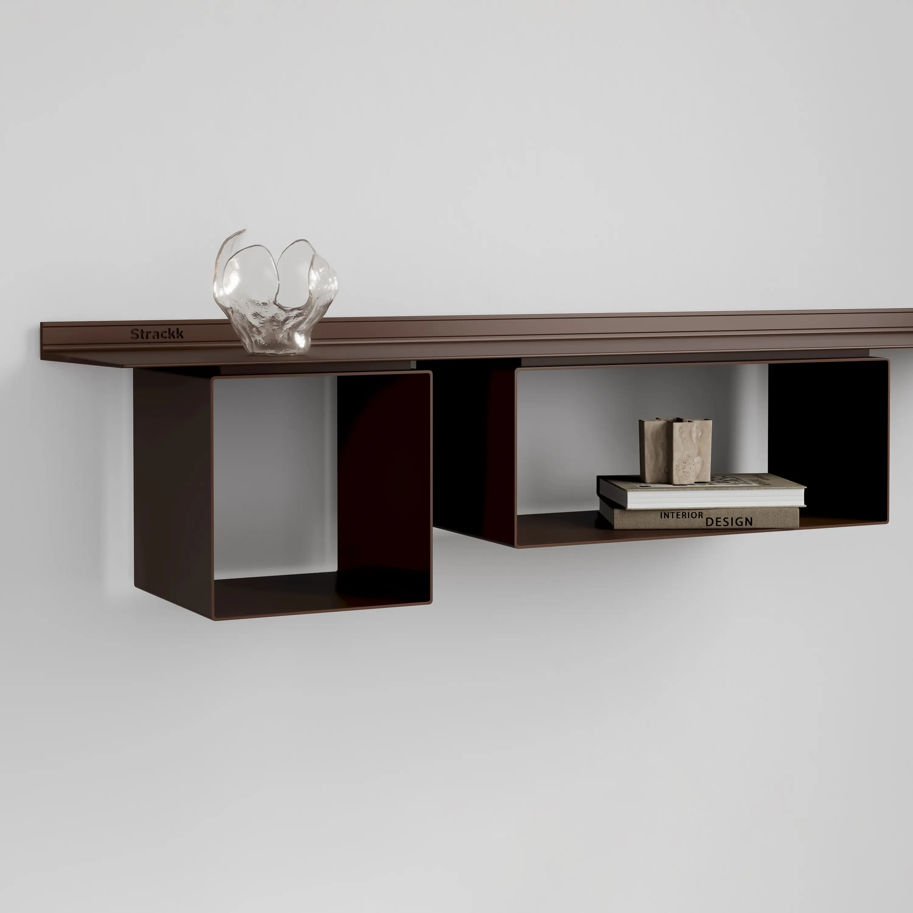 Strackk - Cabinet Square for 22cm deep shelf | Bronze