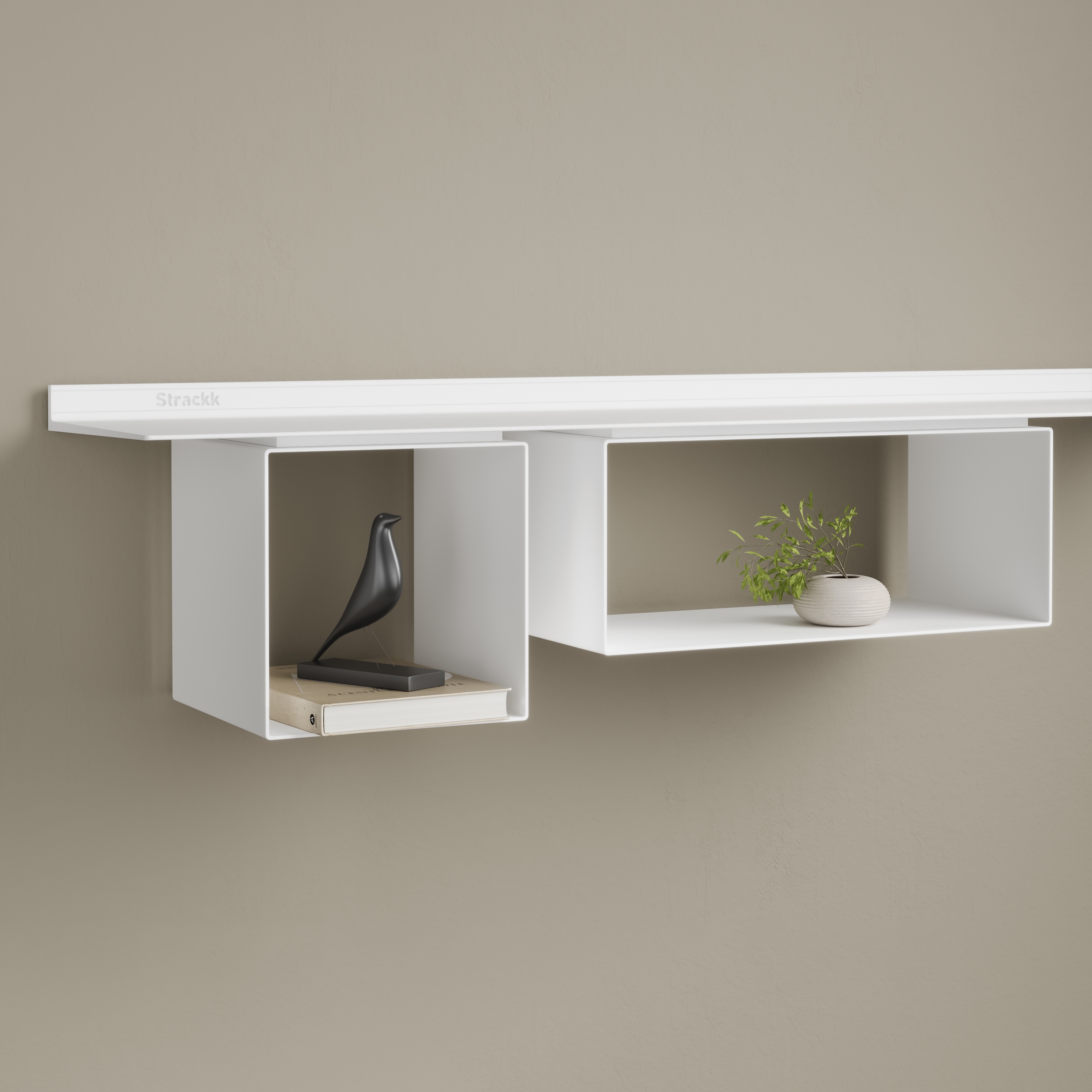 Mostra il prodotto Cabinet Square for 22cm deep shelf | White RAL9016 del produttore Strackk