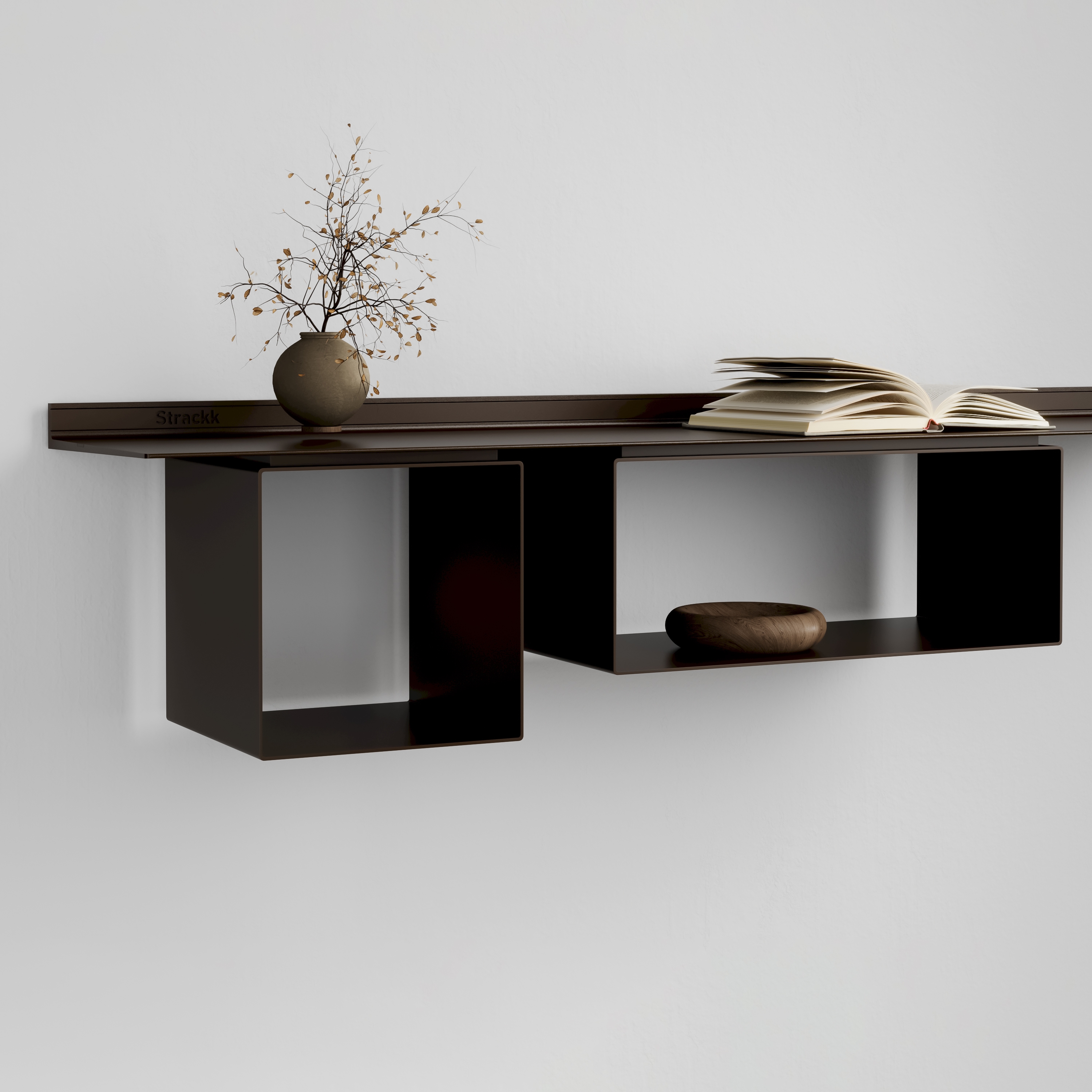 Produkt Cabinet Square for 29.5cm deep shelf | Gunmetal des Herstellers Strackk anzeigen