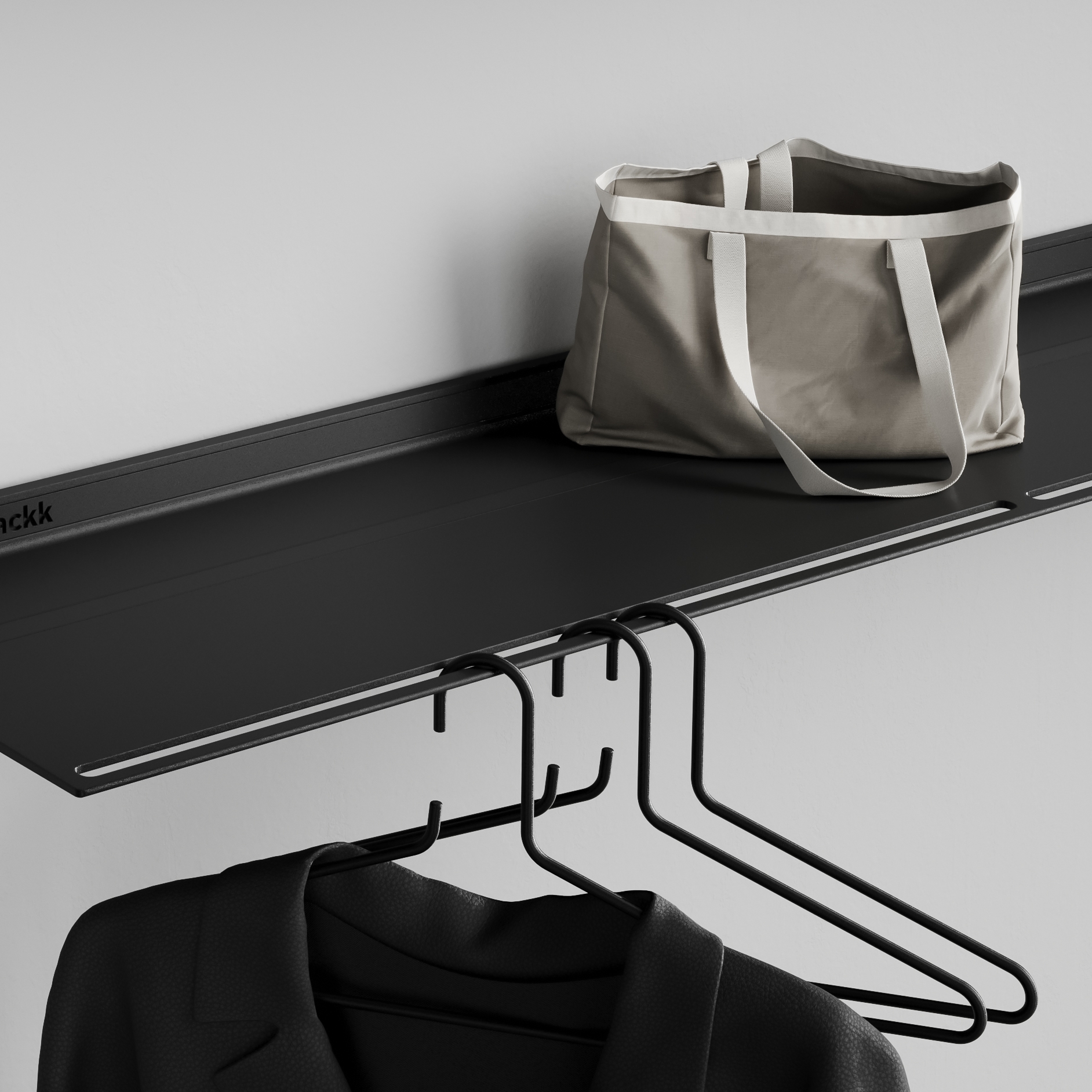 Clothes hanger | Black RAL9005