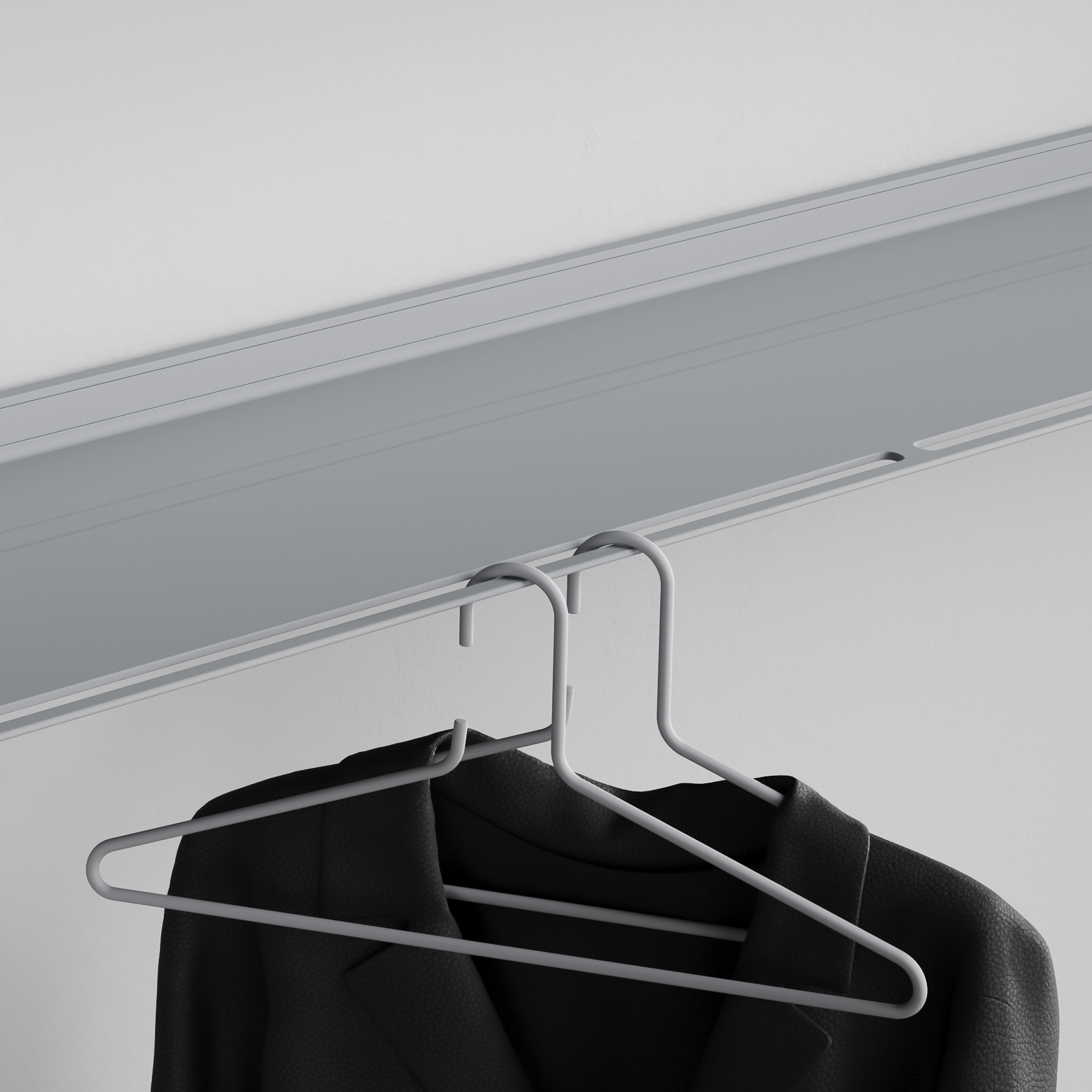 Display product Clothes hanger | Silvergrey RAL9006 from manufacturer Strackk