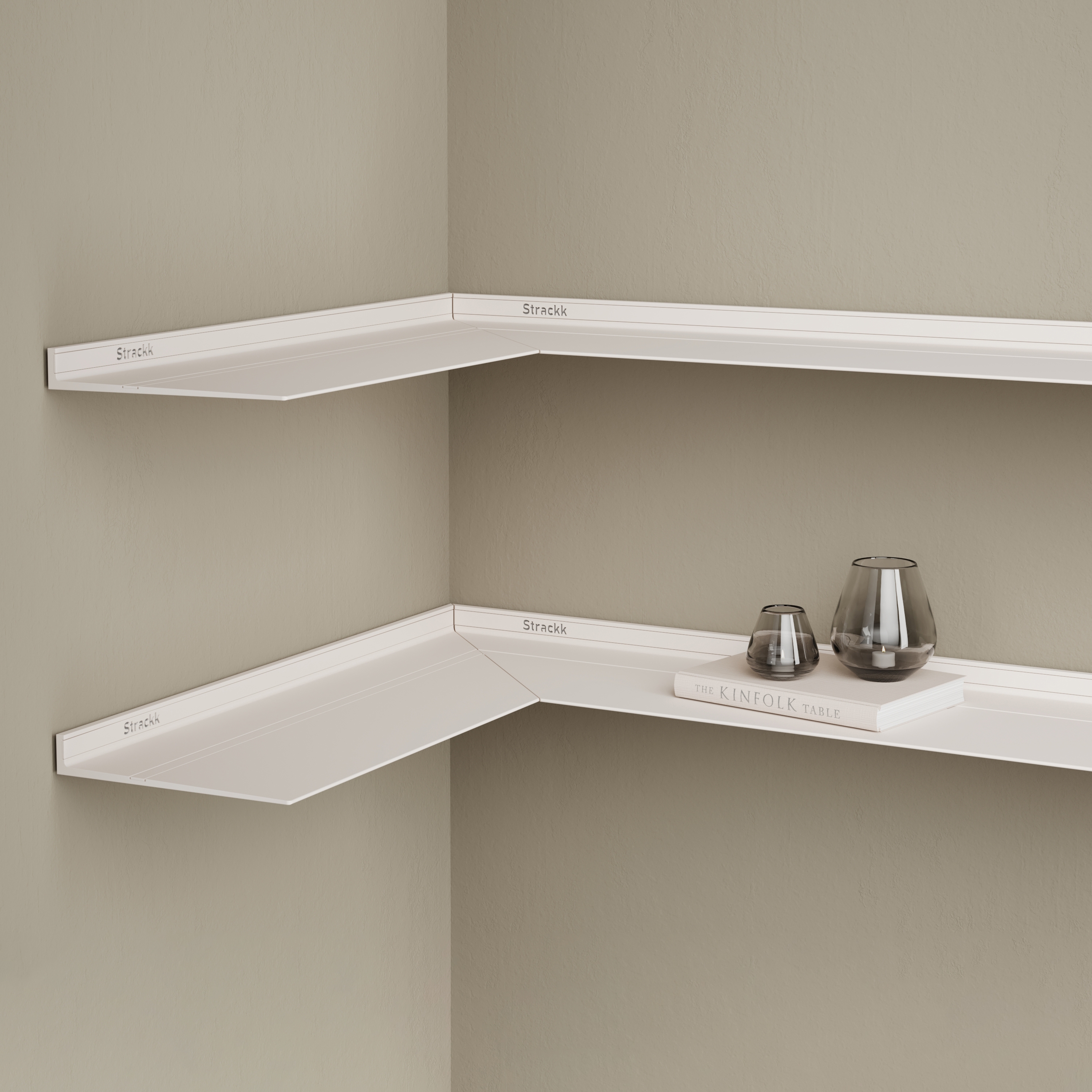 Corner shelf | Off-white RAL9010