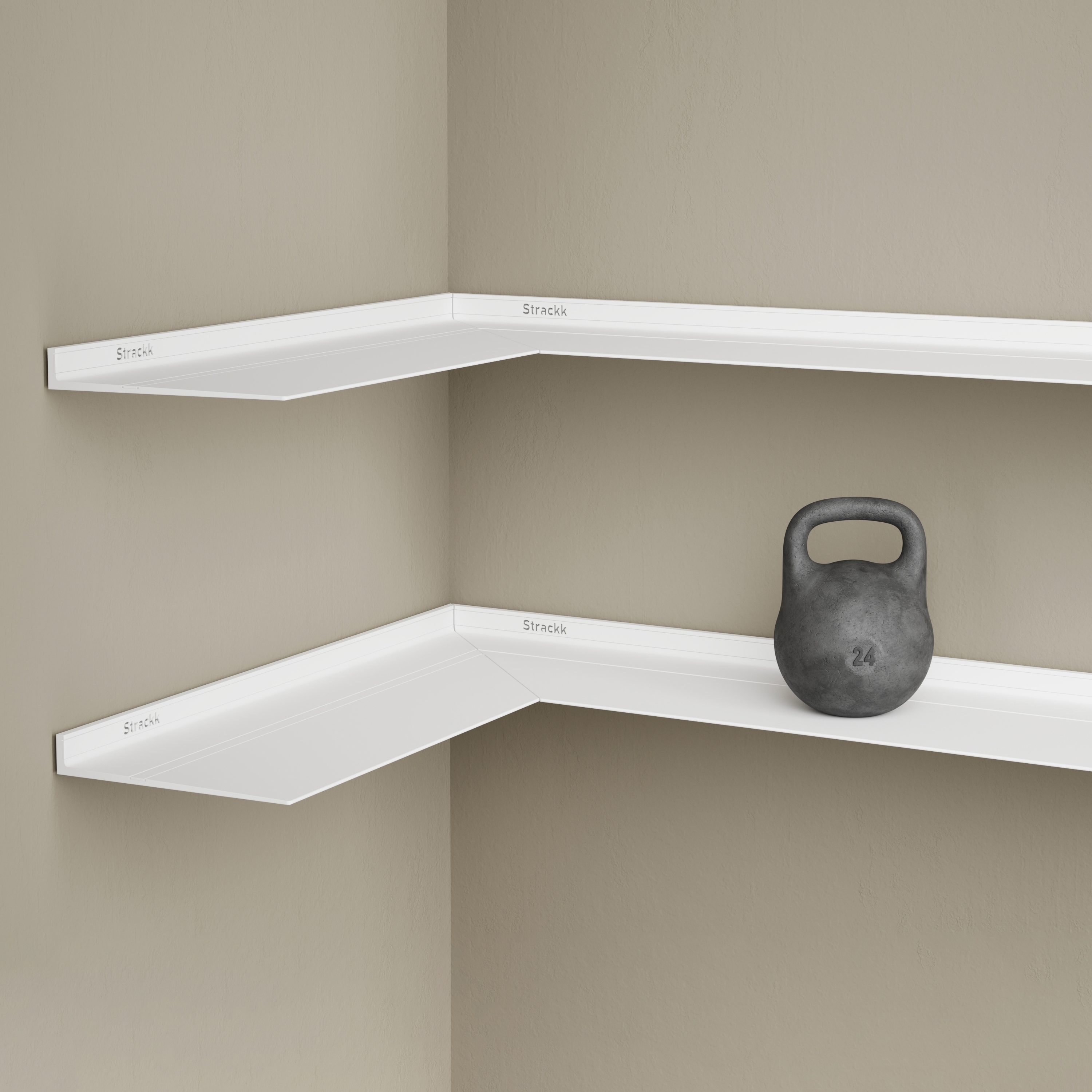 Corner shelf | White RAL9016