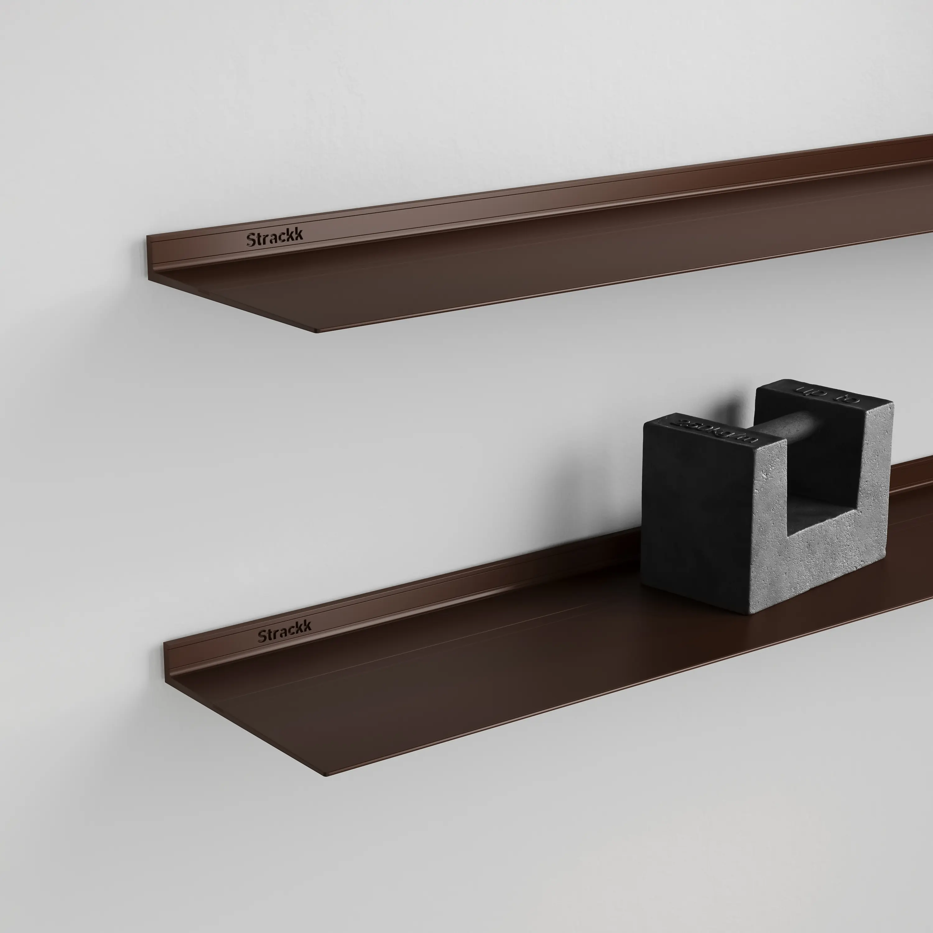 Strackk - Floating wall shelf | Bronze