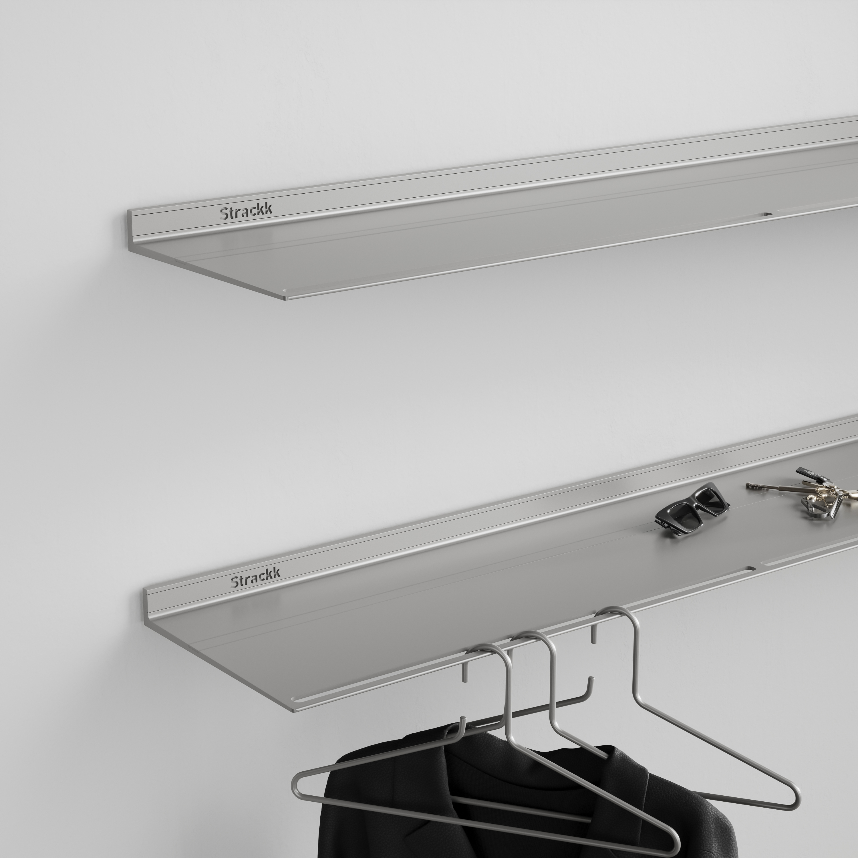 Display product Wall coat rack | Aluminium from manufacturer Strackk