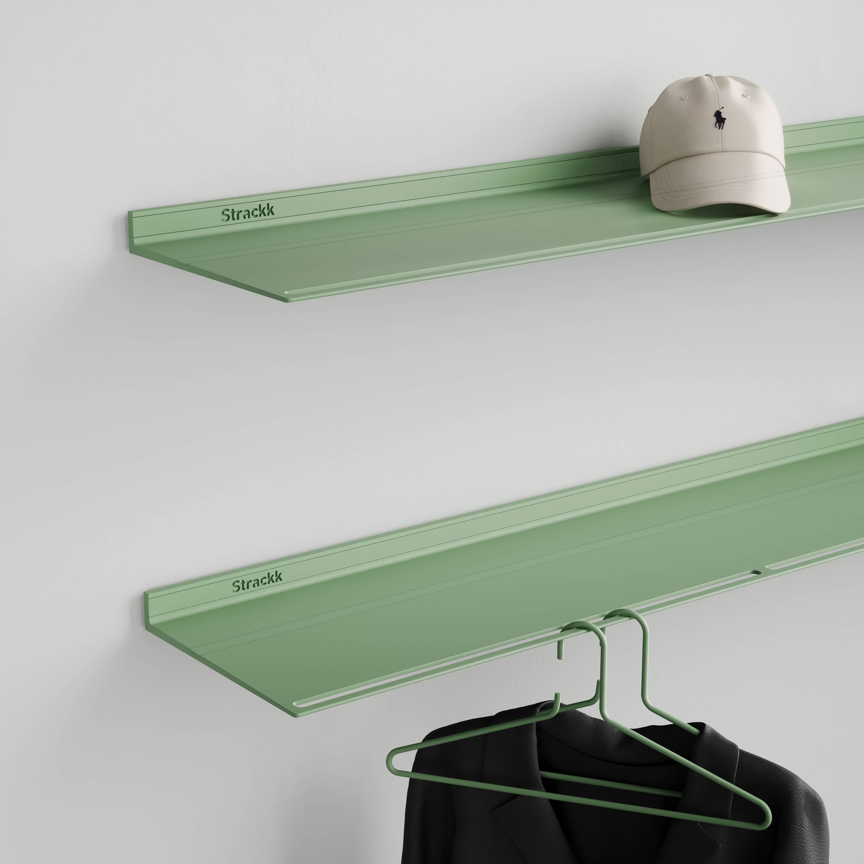 Wall coat rack | Green RAL6021