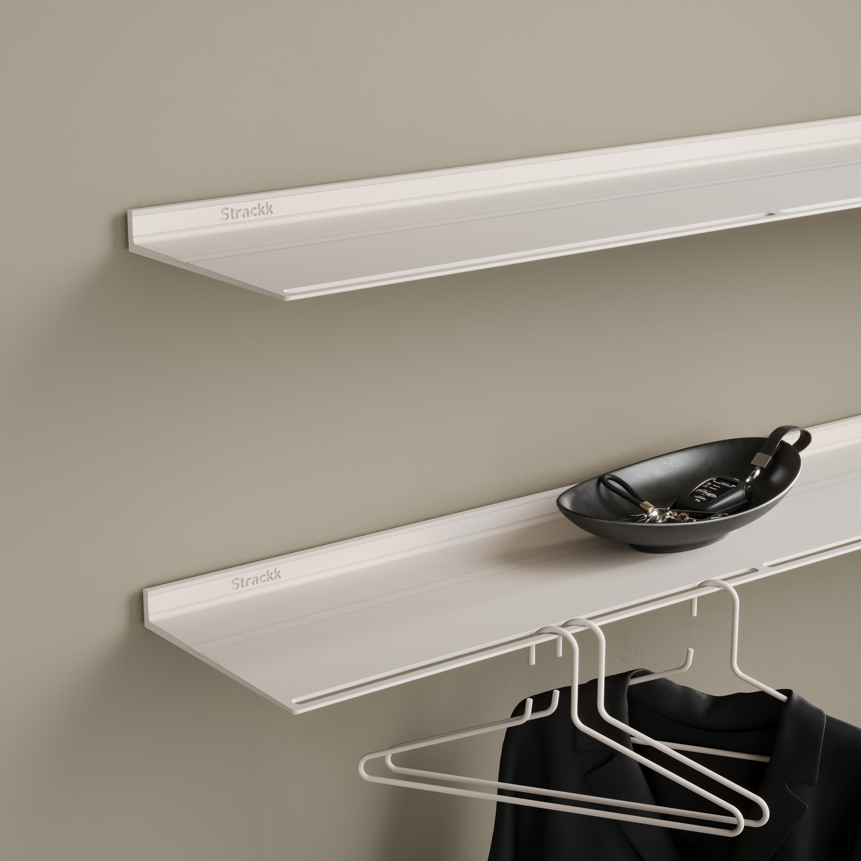 Wall coat rack | Off-white RAL9010