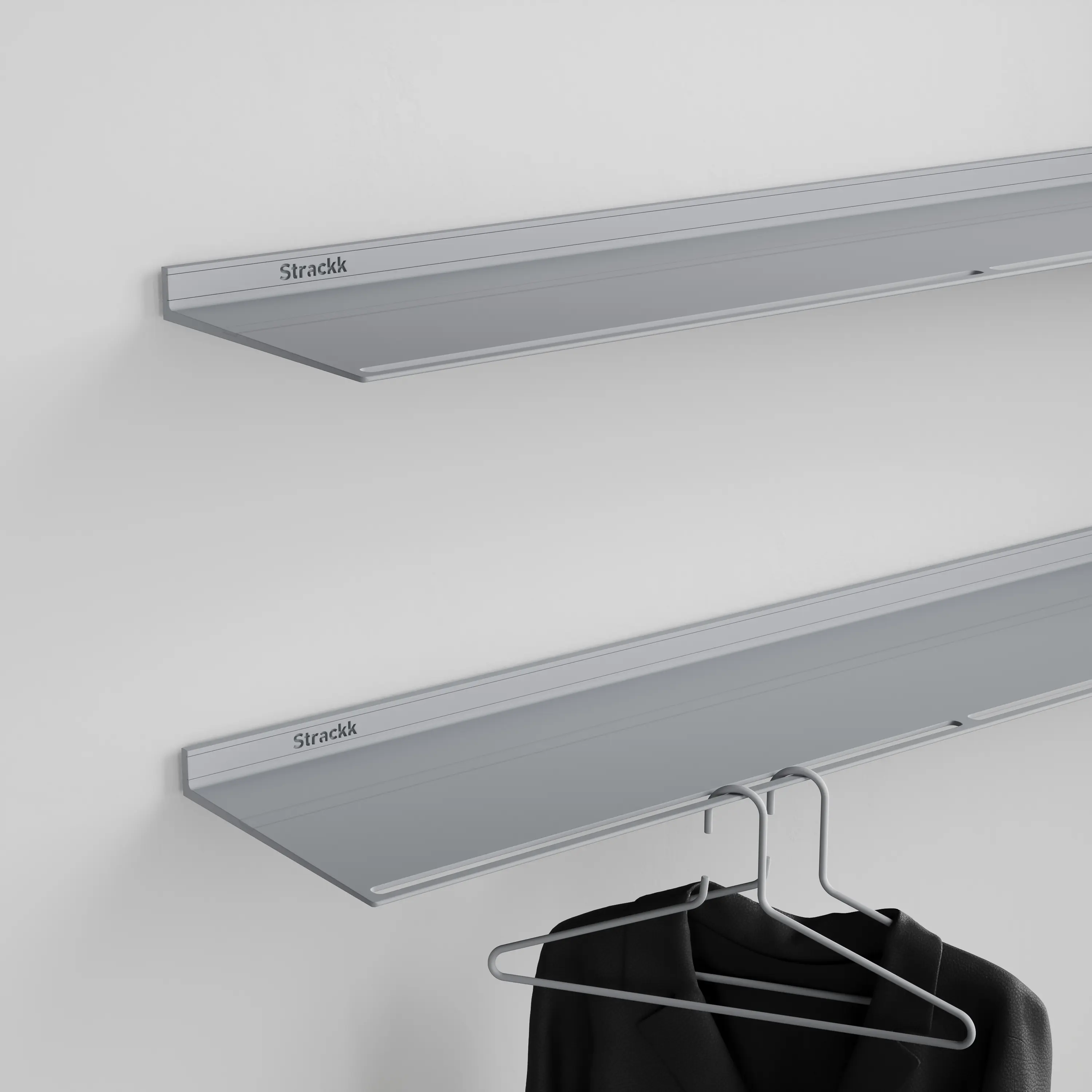 Strackk - Wall coat rack | Silvergrey RAL9006