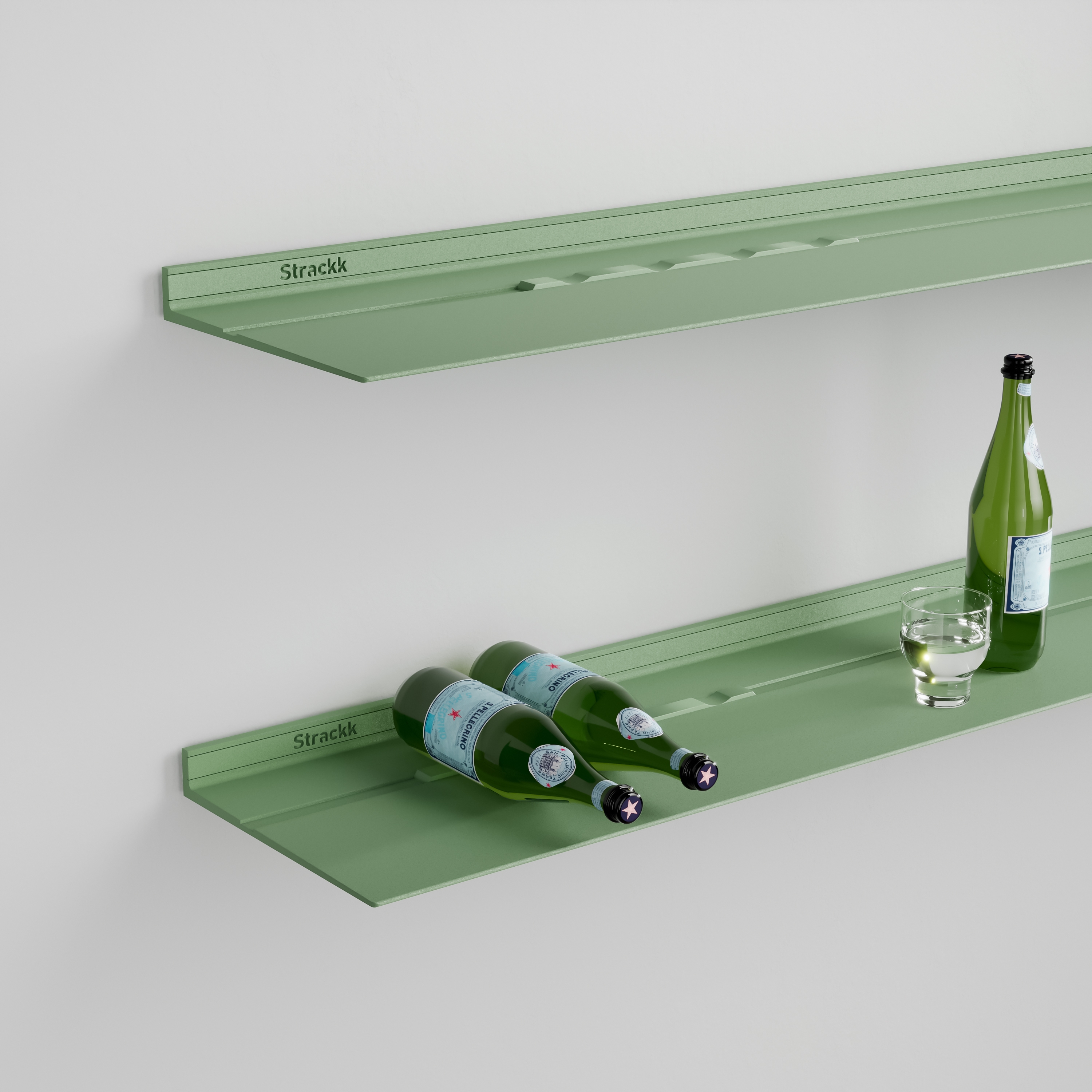 Wine bottle holder | Green RAL6021