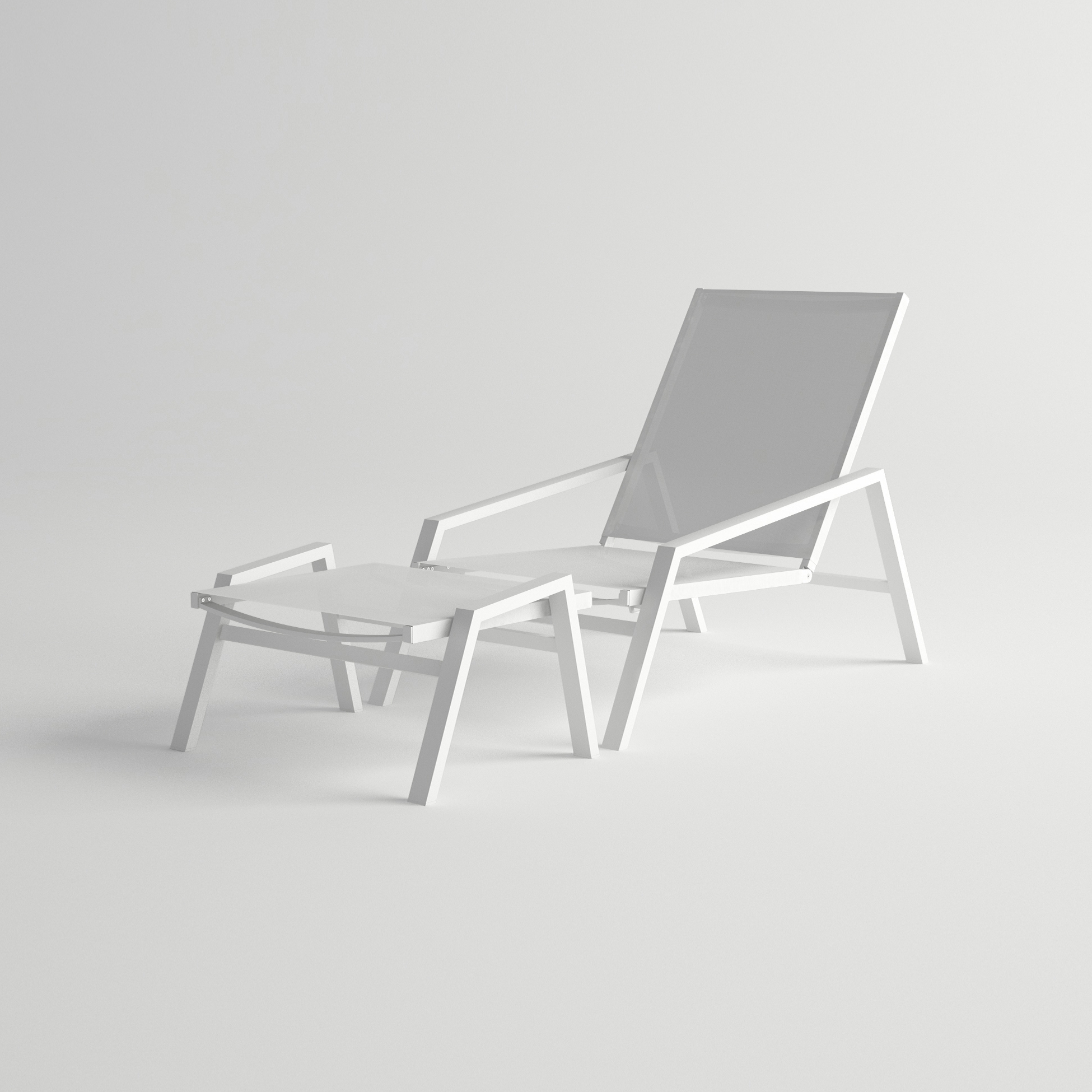 Mostrar el producto Pulvis Lounge Armchair / Pulvis Foot Stool del fabricante 10DEKA