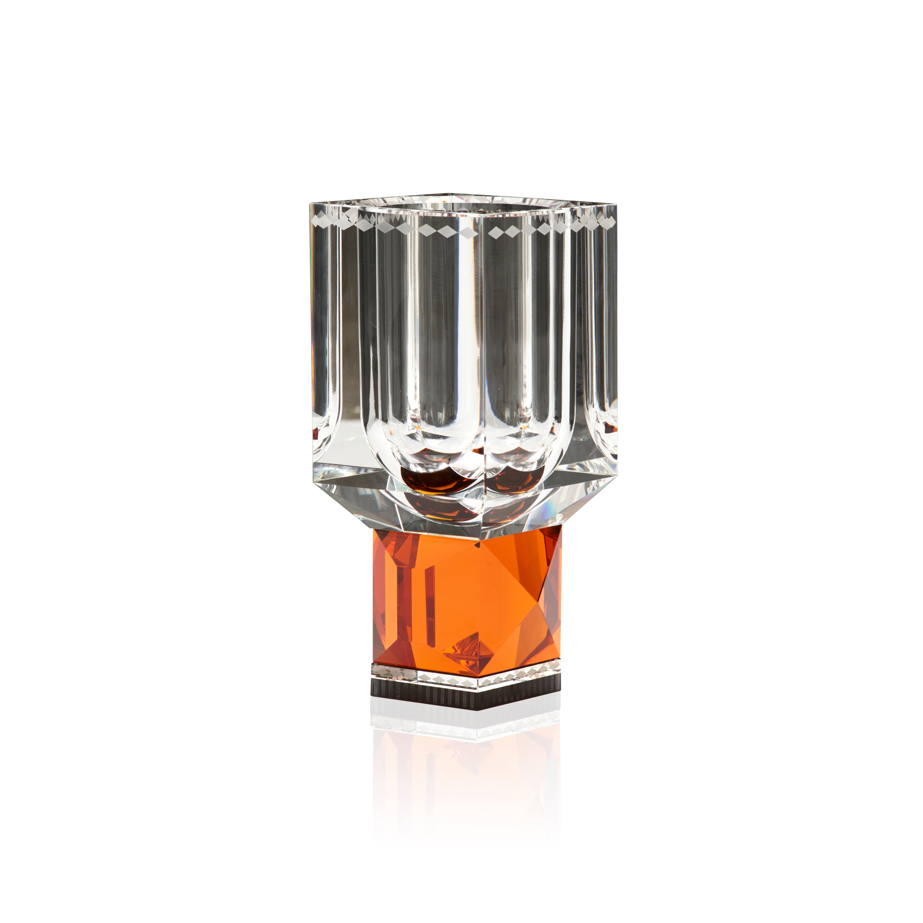 Produkt Ohio Vase clear / amber / clear / black des Herstellers Reflections Copenhagen anzeigen