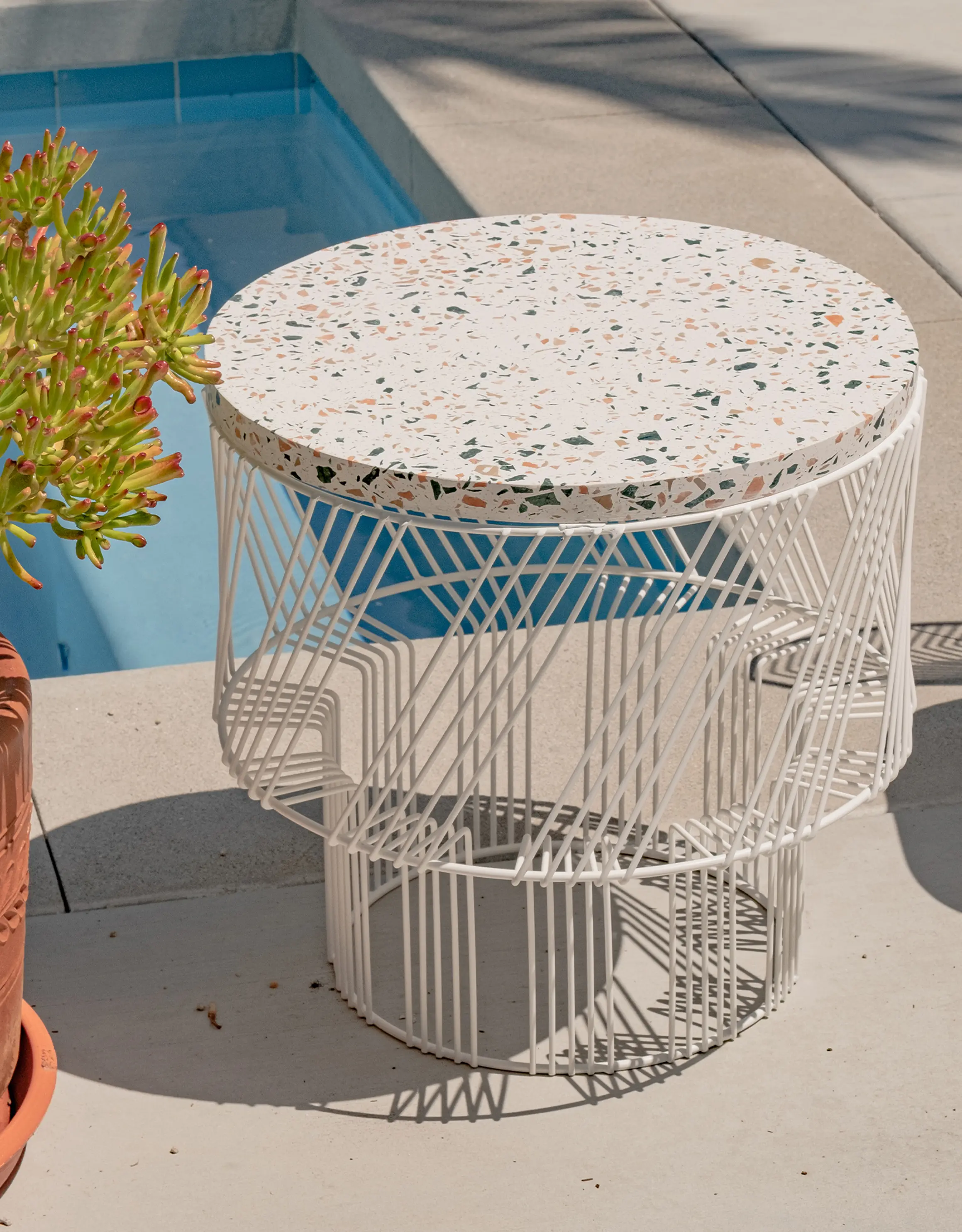 Bend Goods - Terrazzo Side Table