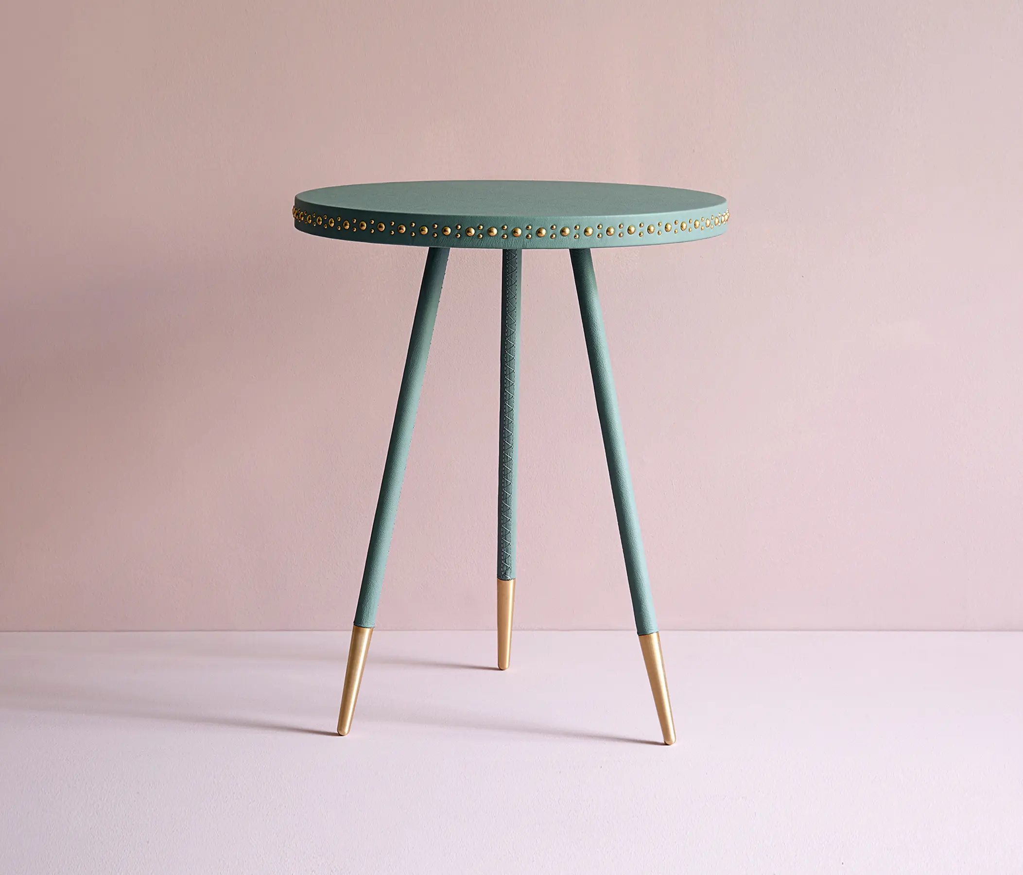 Bethan Gray - Stud leather side table