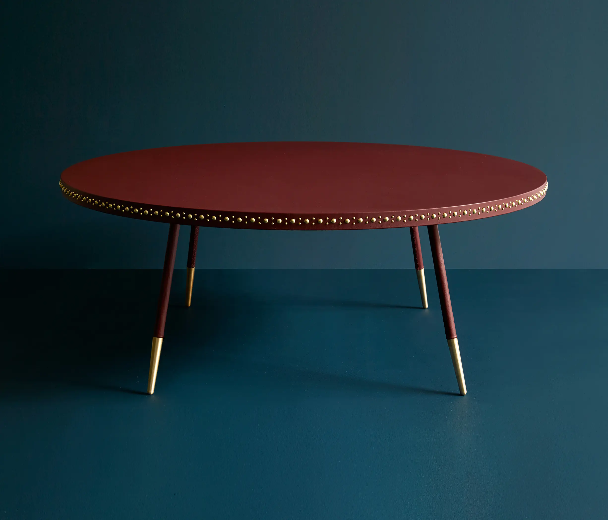 Bethan Gray - Stud leather coffee table