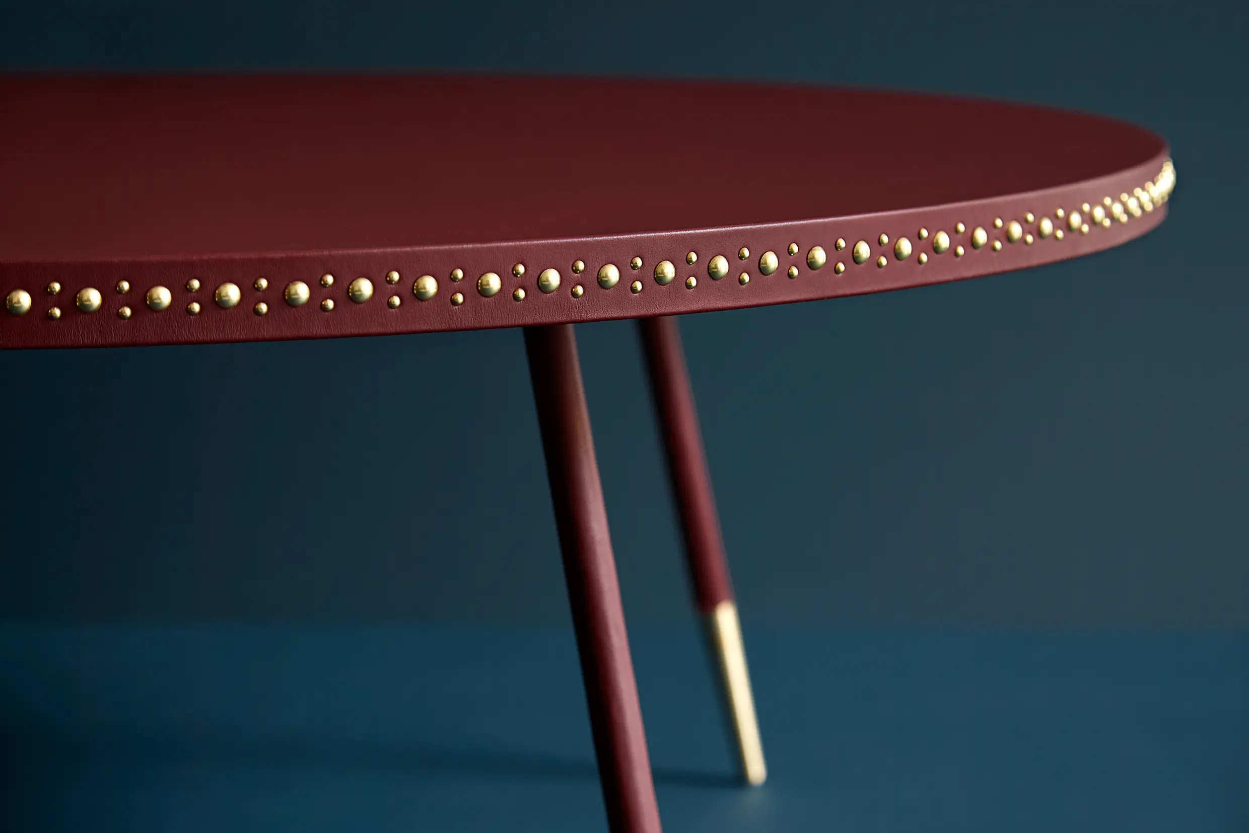 Bethan Gray - Stud leather coffee table