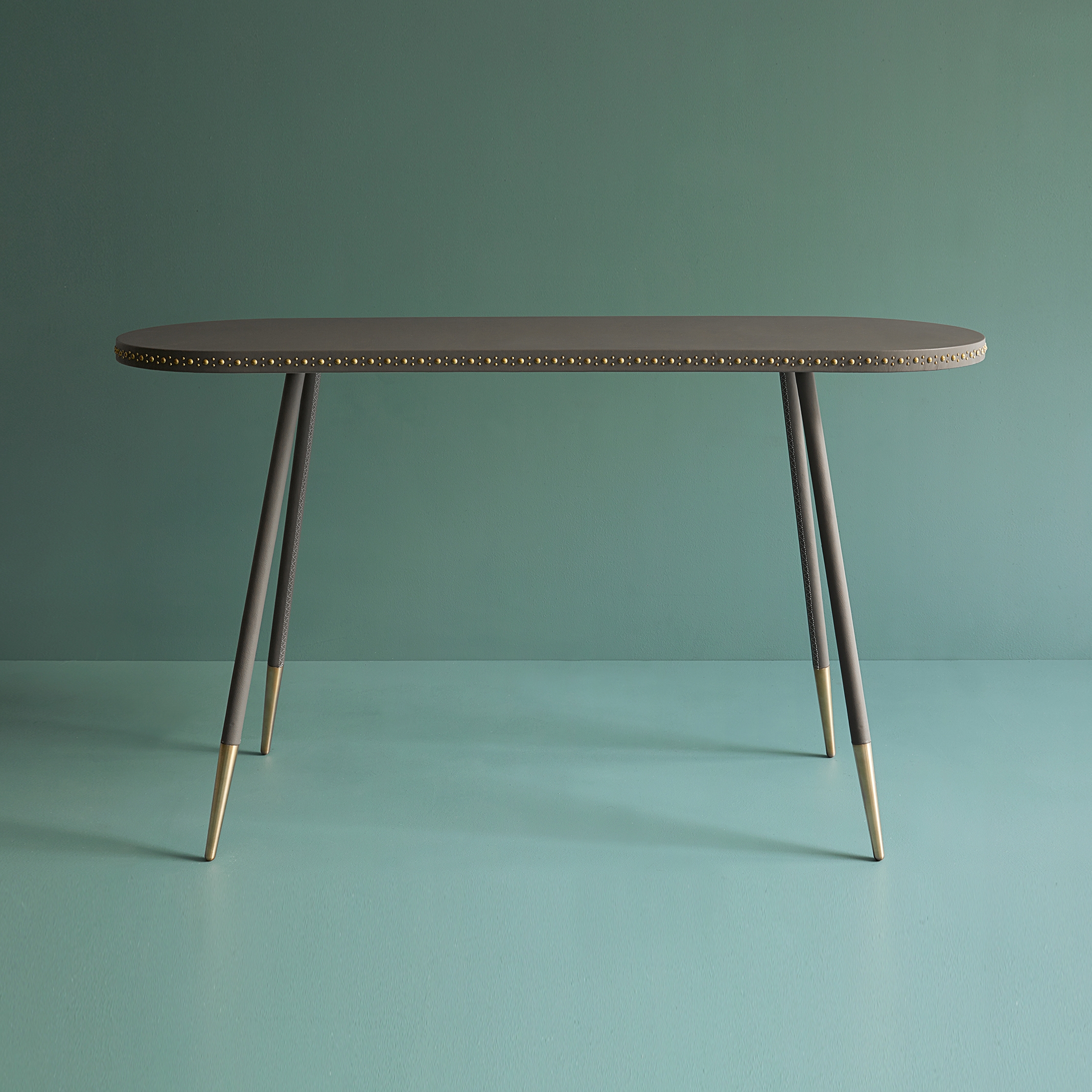 Display product Stud leather console table from manufacturer Bethan Gray