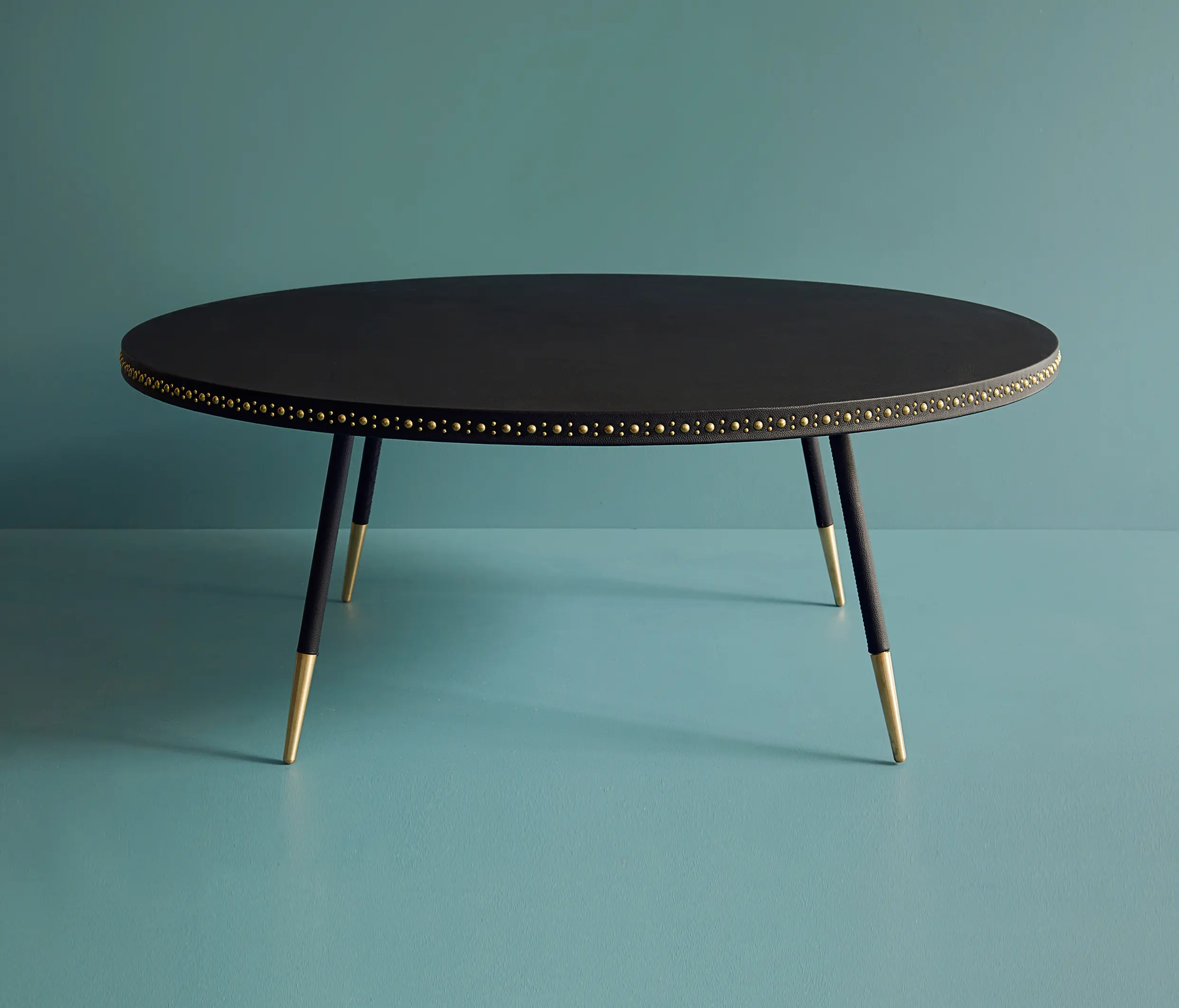 Bethan Gray - Stud leather coffee table