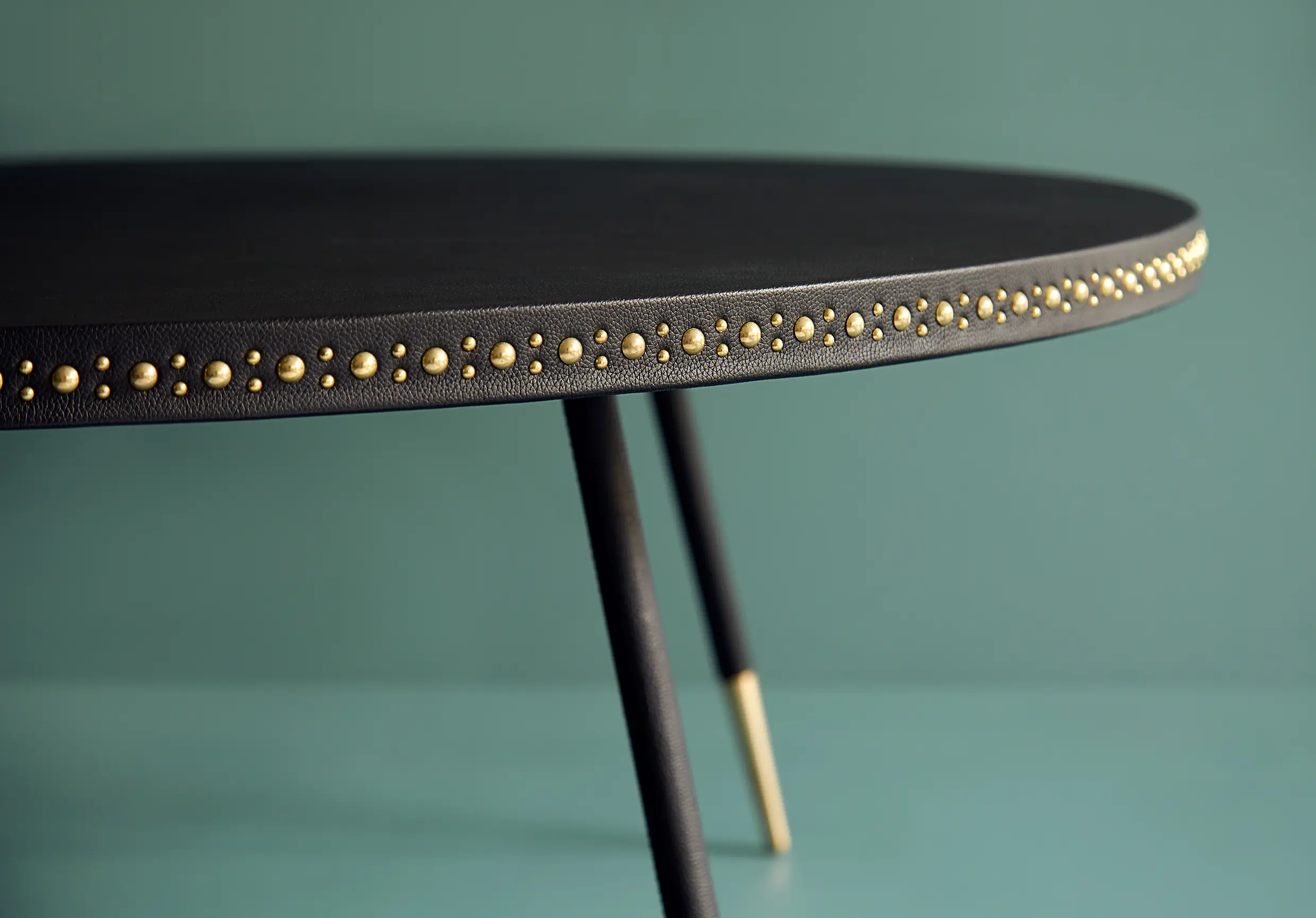 Bethan Gray - Stud leather coffee table