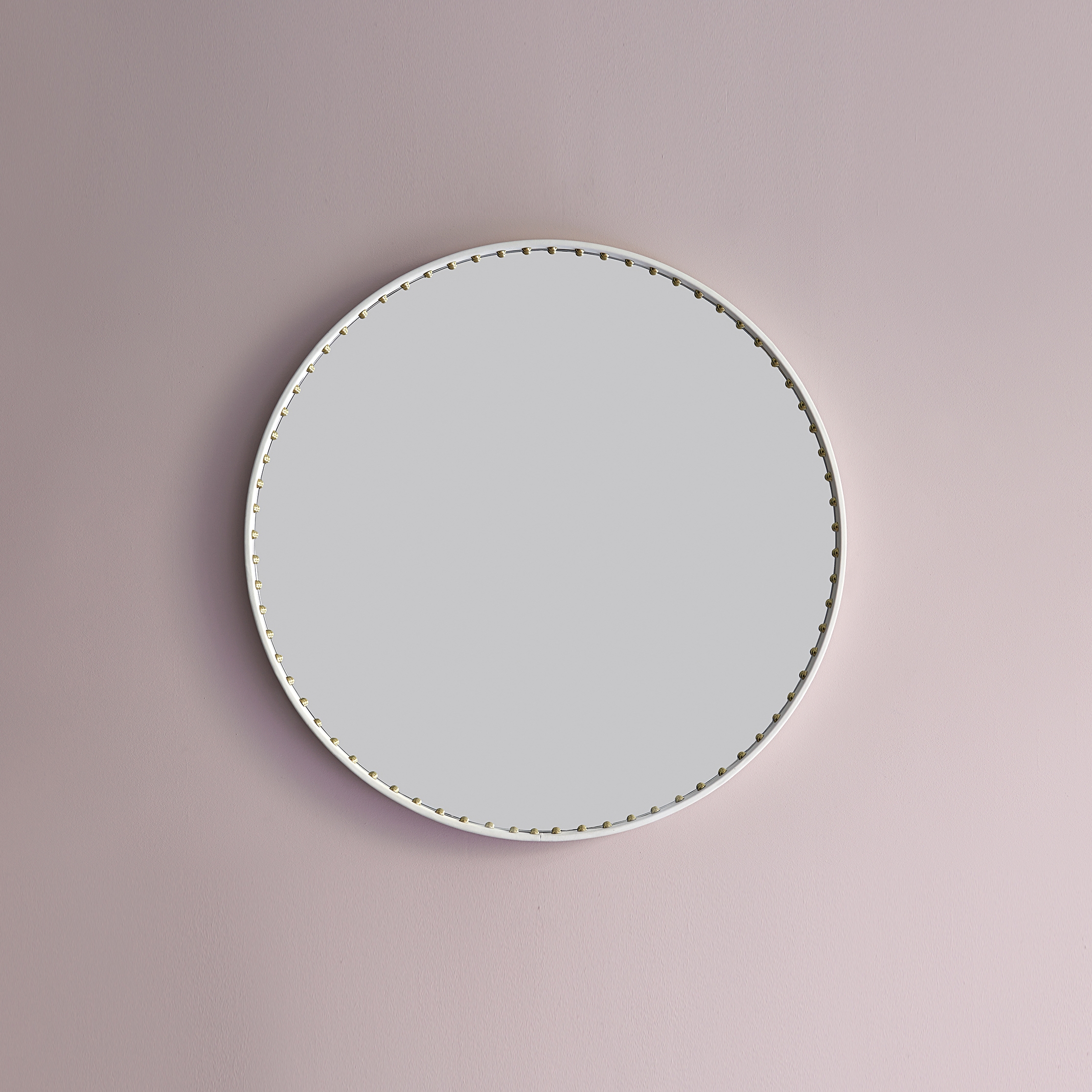 Display product Stud leather mirror from manufacturer Bethan Gray