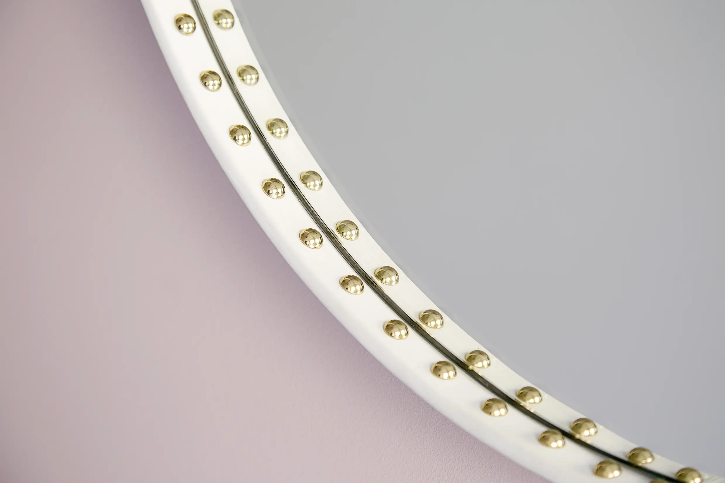 Bethan Gray - Stud leather mirror
