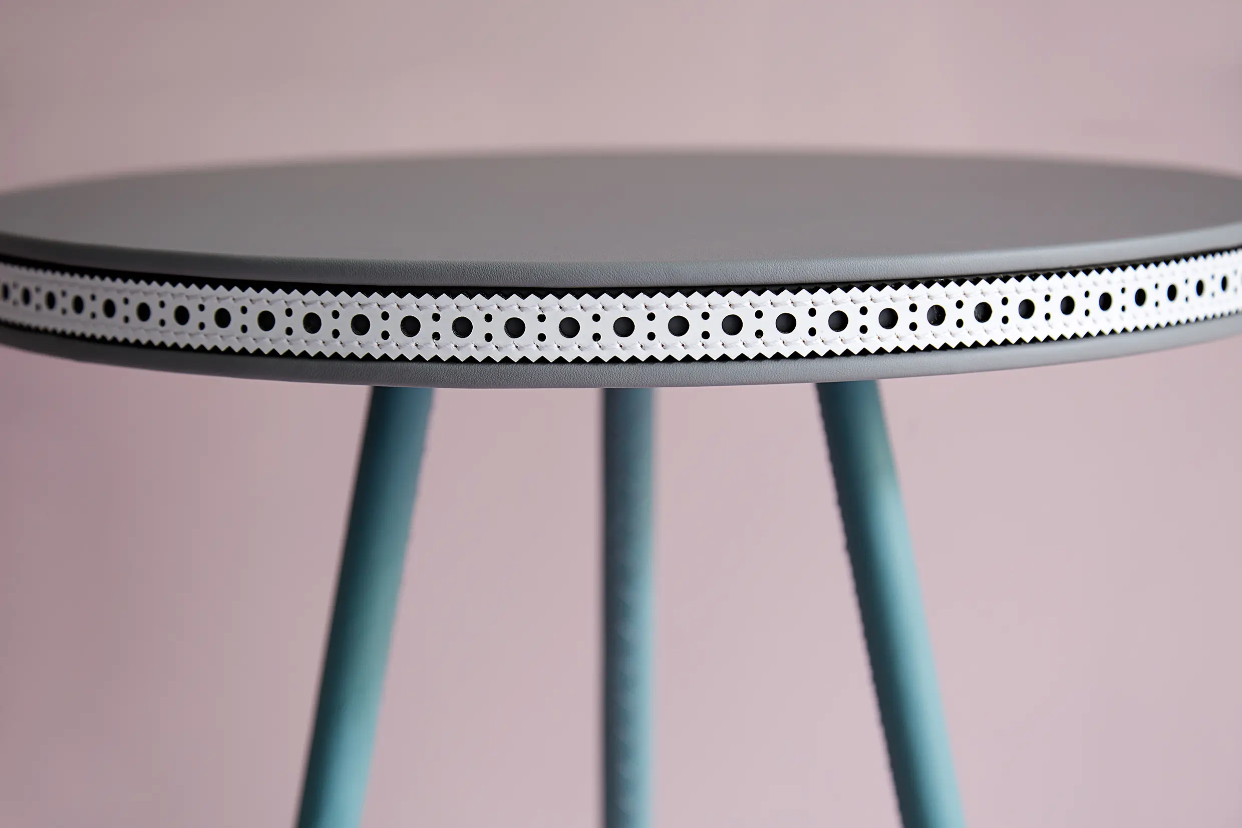 Bethan Gray - Brogue leather side table