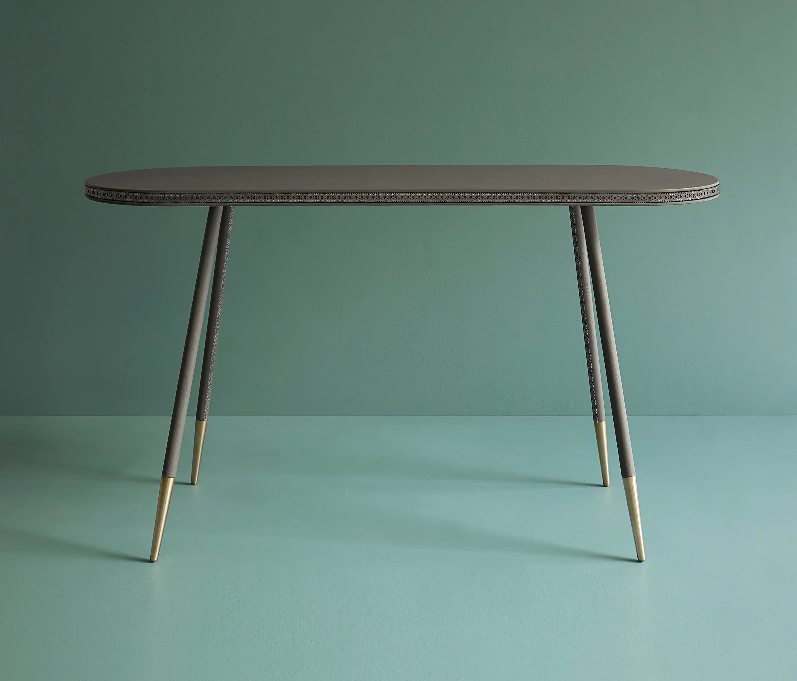 Bethan Gray - Brogue leather console table