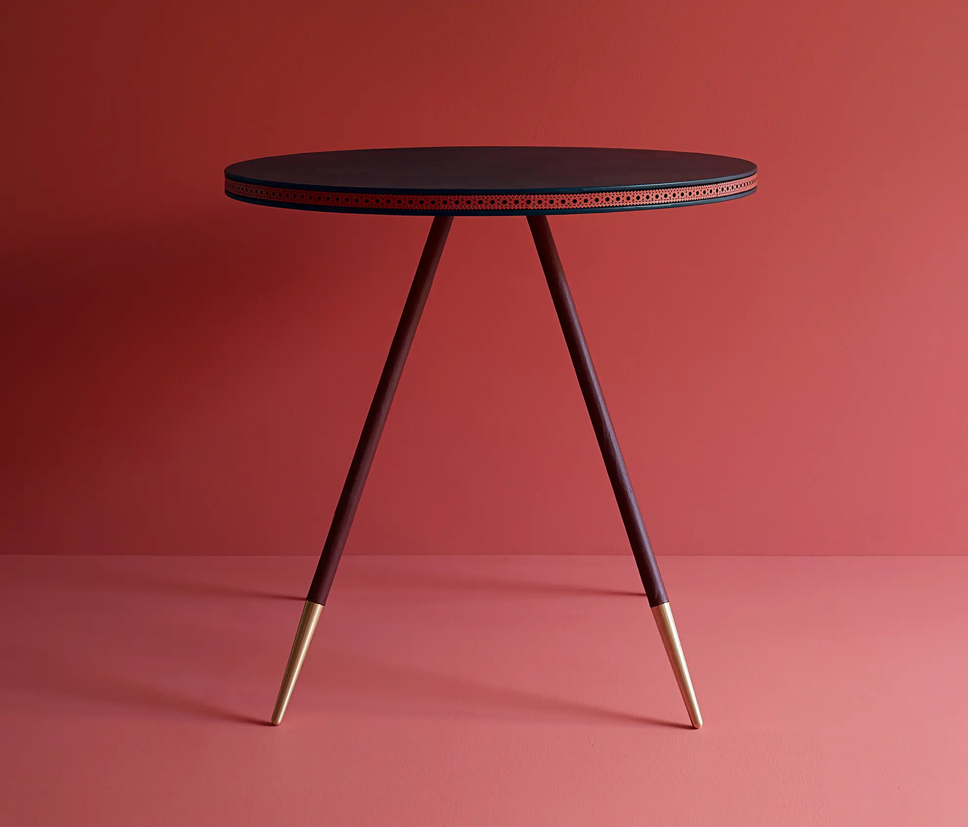 Bethan Gray - Brogue leather dining table