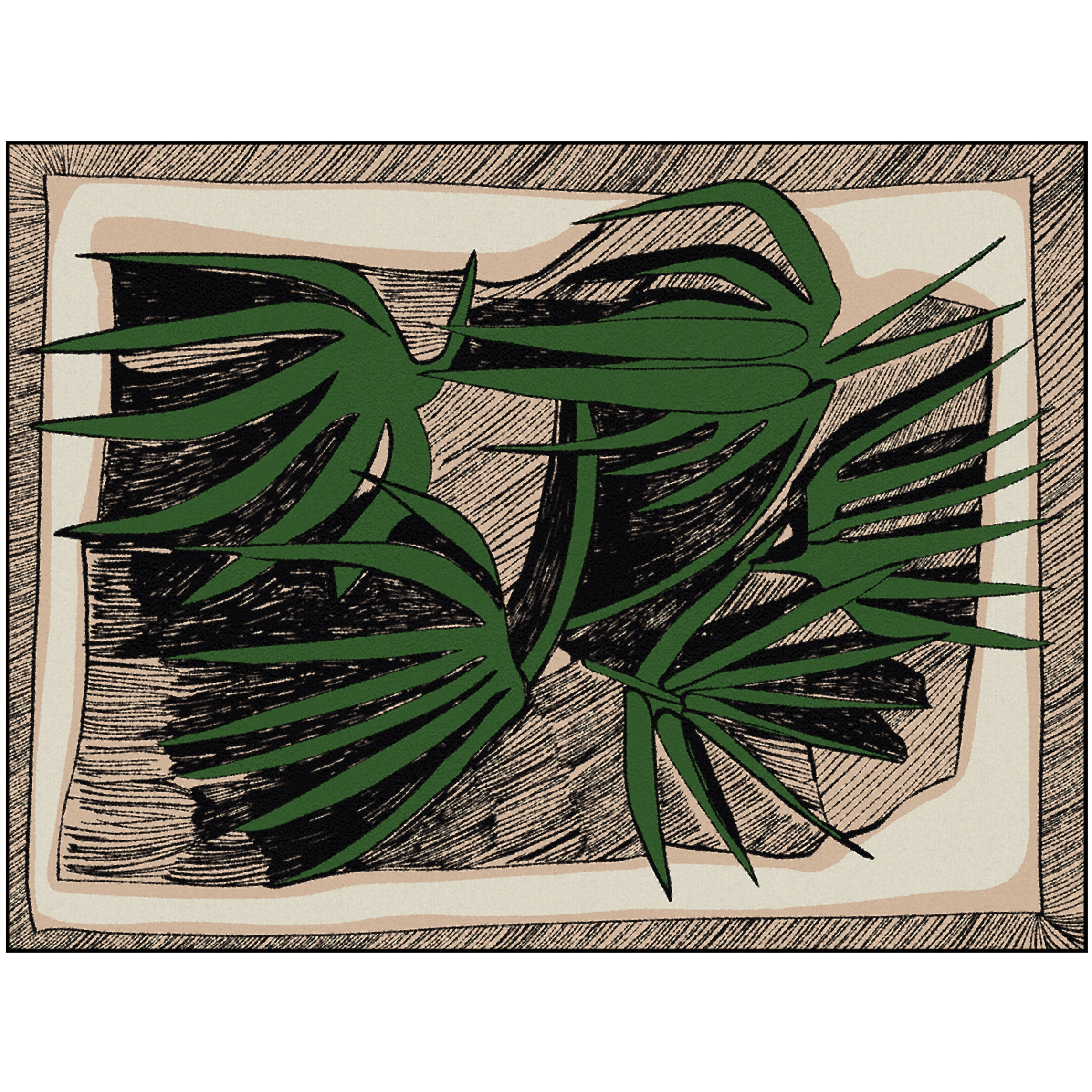 Mostrar el producto Agave Sketch | AG3.01.1 | 200 x 300 cm del fabricante YO2