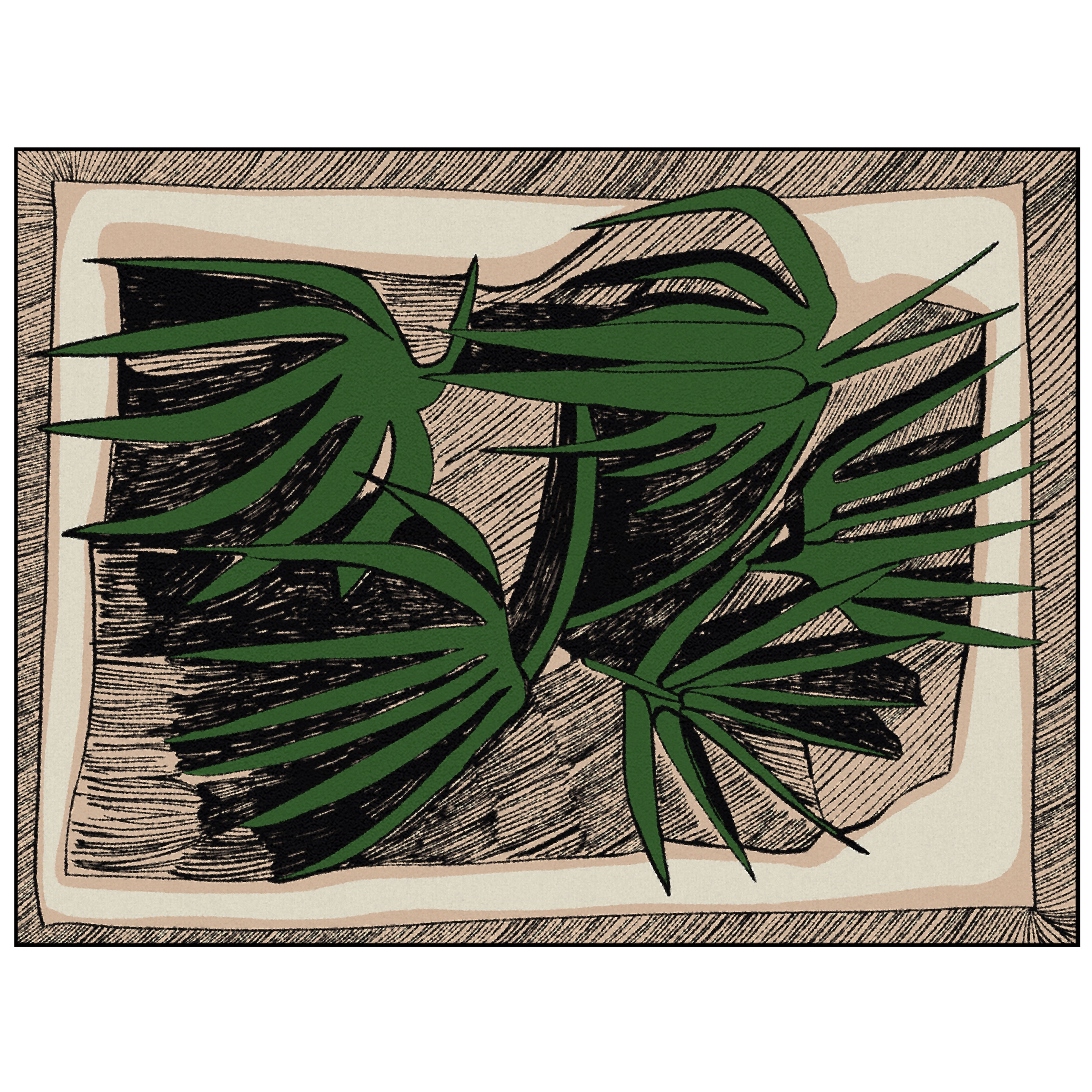 Mostrar el producto Agave Sketch | AG3.01.1 | 400 x 300 cm del fabricante YO2
