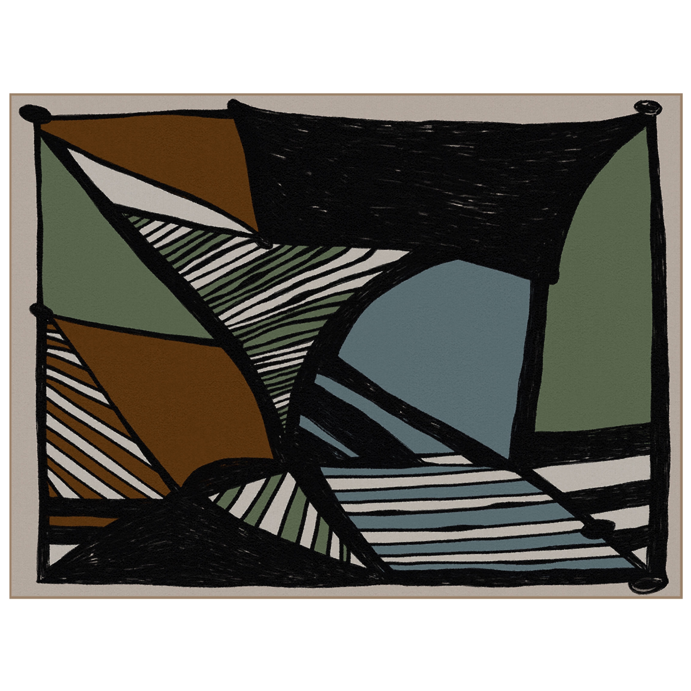 Mostrar el producto Rhythm and Lines (Rugs) | RL3.01.1 | 200 x 300 cm del fabricante YO2